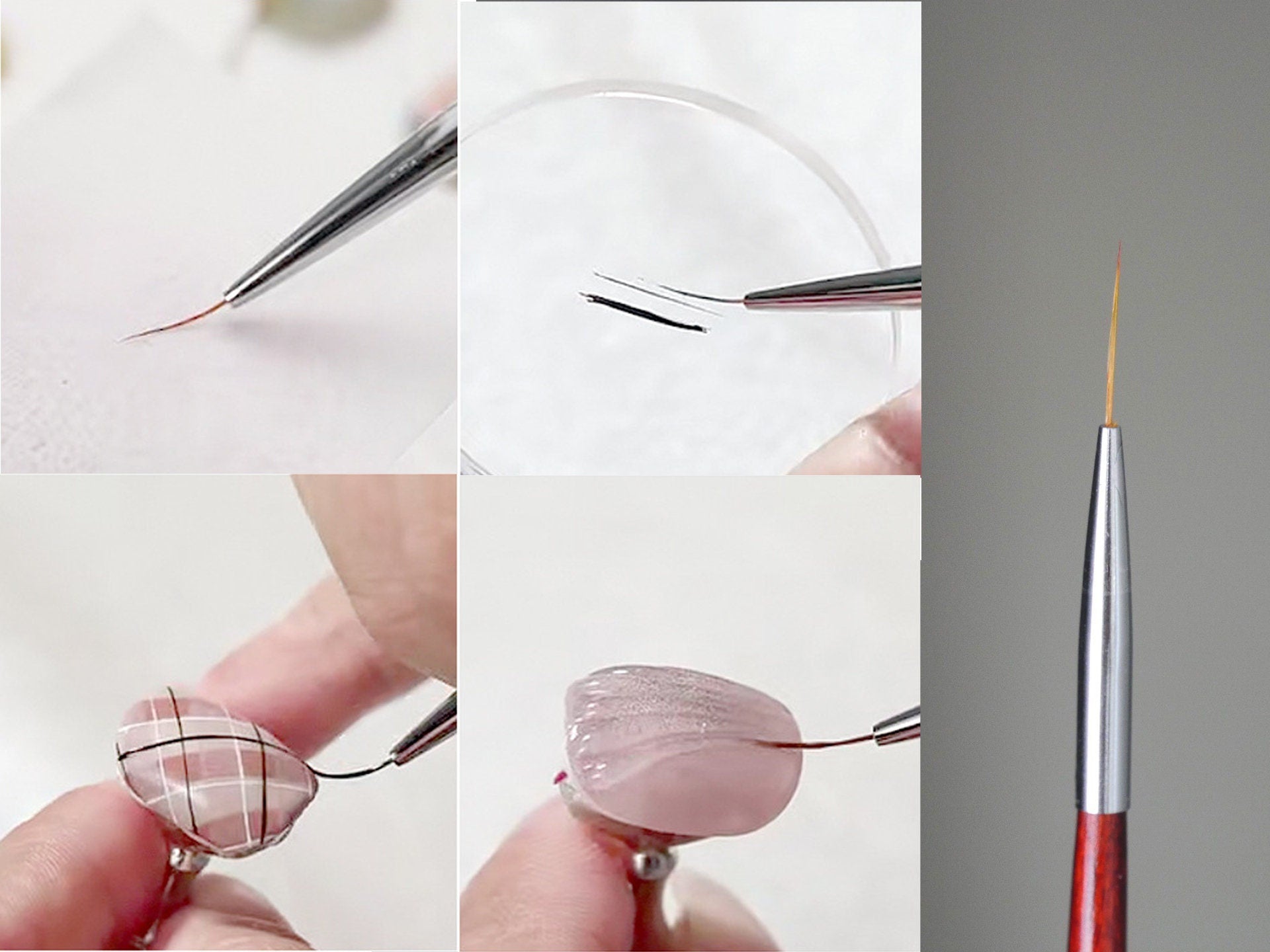 15mm Nail Brush Detailing Striping Nail Art Pen, liner brush, Painting Brushes/ Lining painting brush Nail Supply