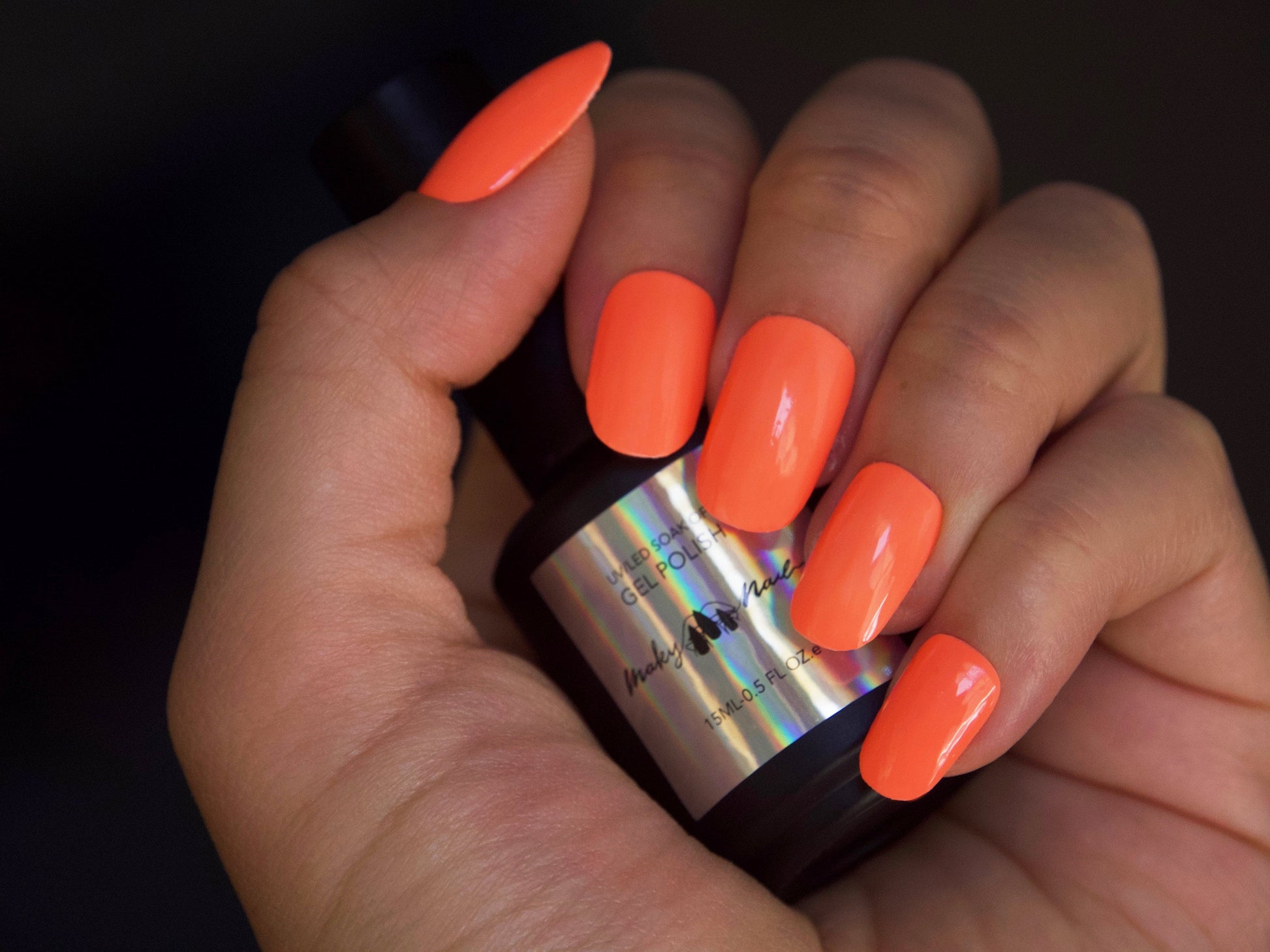 15ml Neon Luminescent Yellow Orange UV Gel/ Neon Fluorescent Gel polish/ Bright Summer Nail Night Club Bar Pop Nail Art
