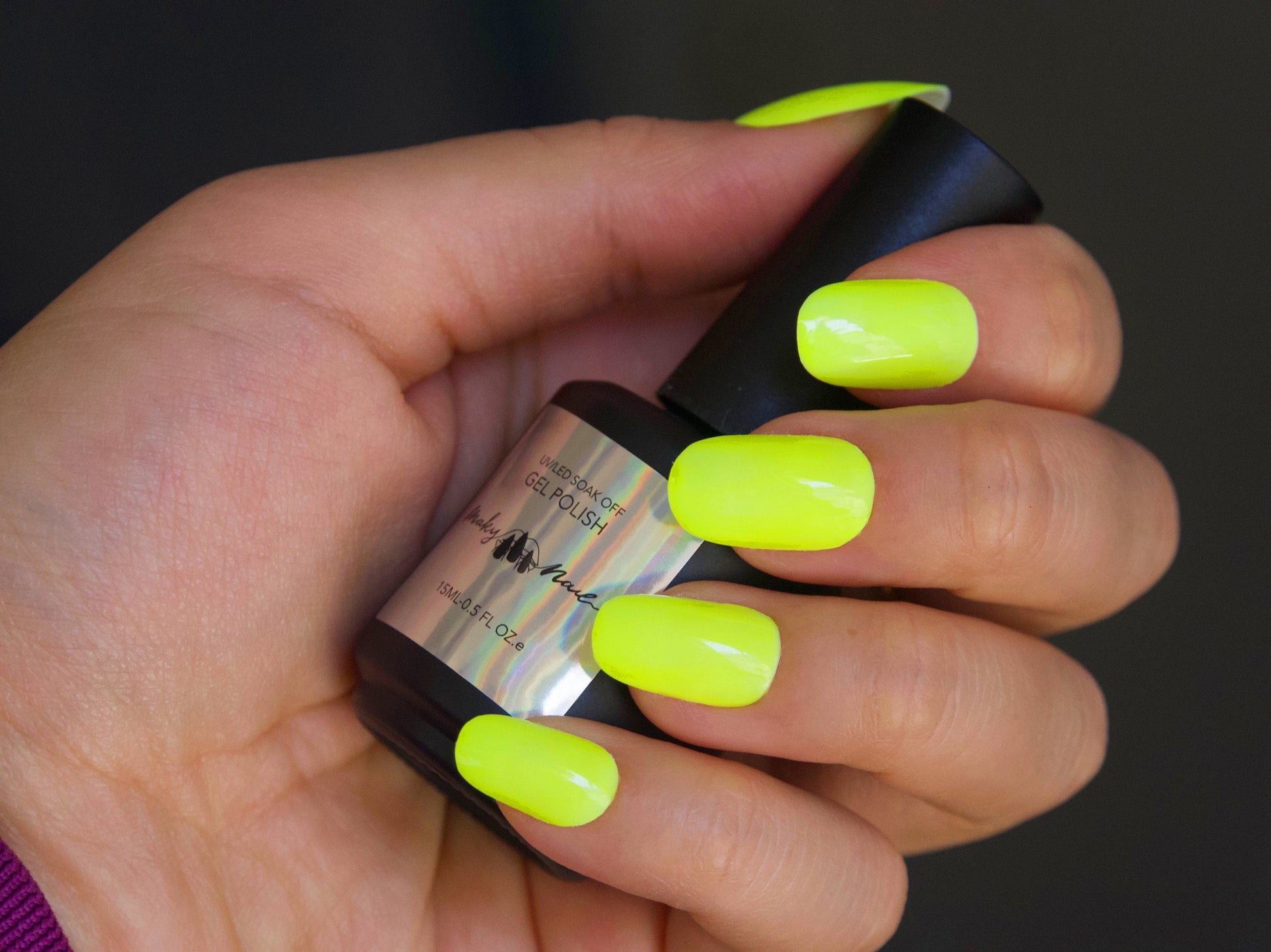 15ml Neon Luminescent Yellow Orange UV Gel/ Neon Fluorescent Gel polish/ Bright Summer Nail Night Club Bar Pop Nail Art