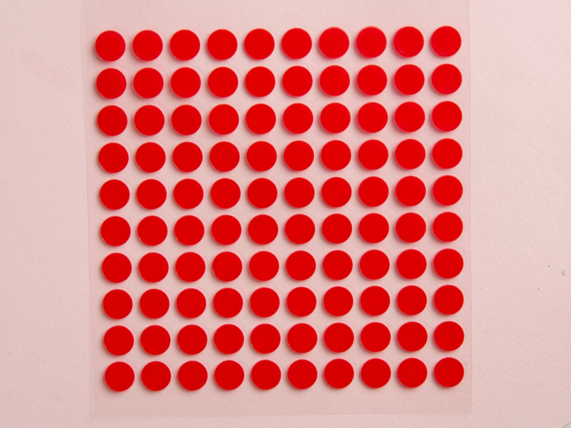 100pcs Transparent Double-Sided Tape Stickers Round Nail Color Tag Display Tape/ No Traces Adhesive Sticker for Press Ons Super Sticky