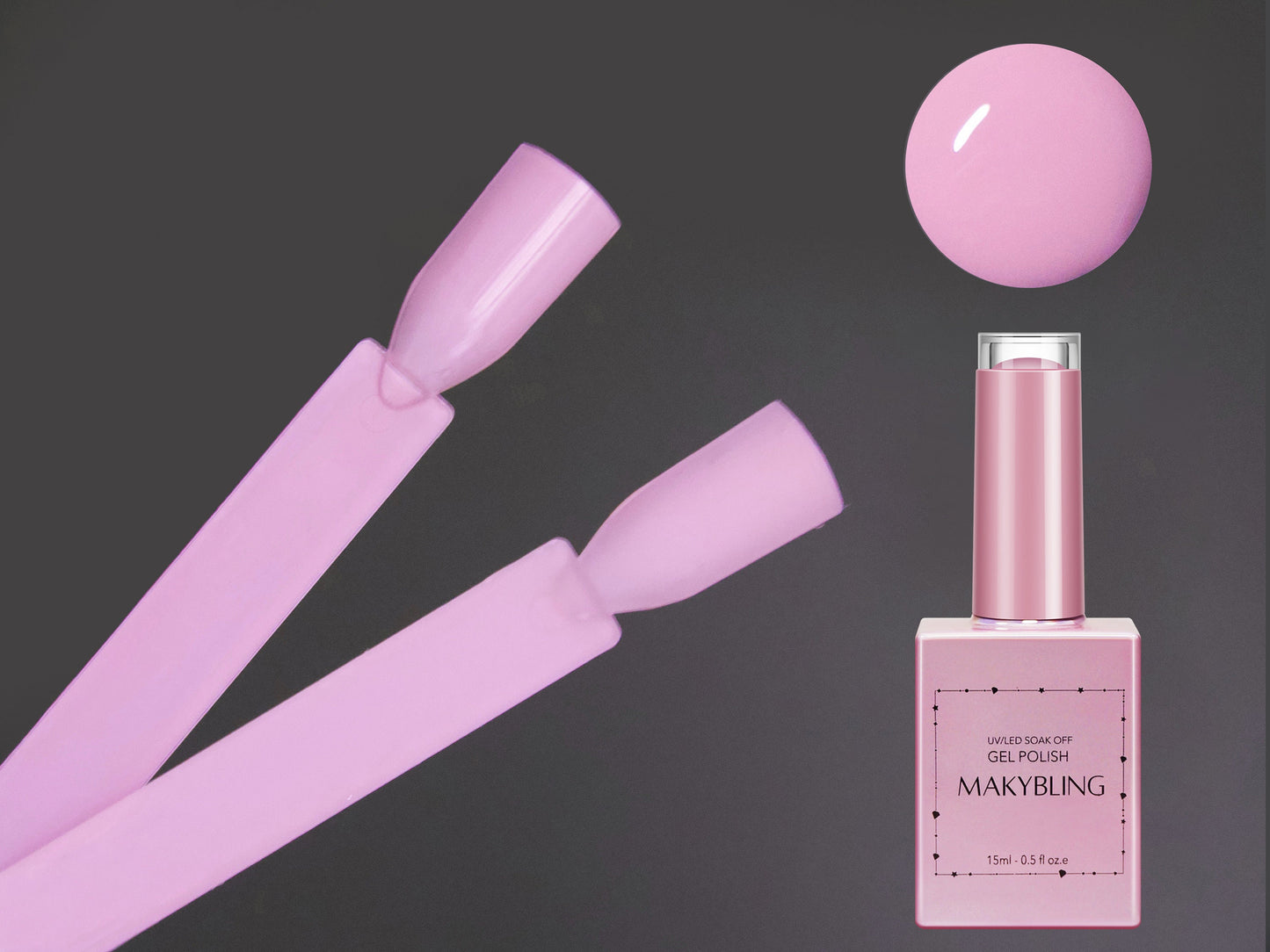 15ml Lavender Blush Gel polish/ Carnation Pink Solid color Nails/ Pastel Baby Pink Soak off UV/Led Gel polish Manicure Pedicure