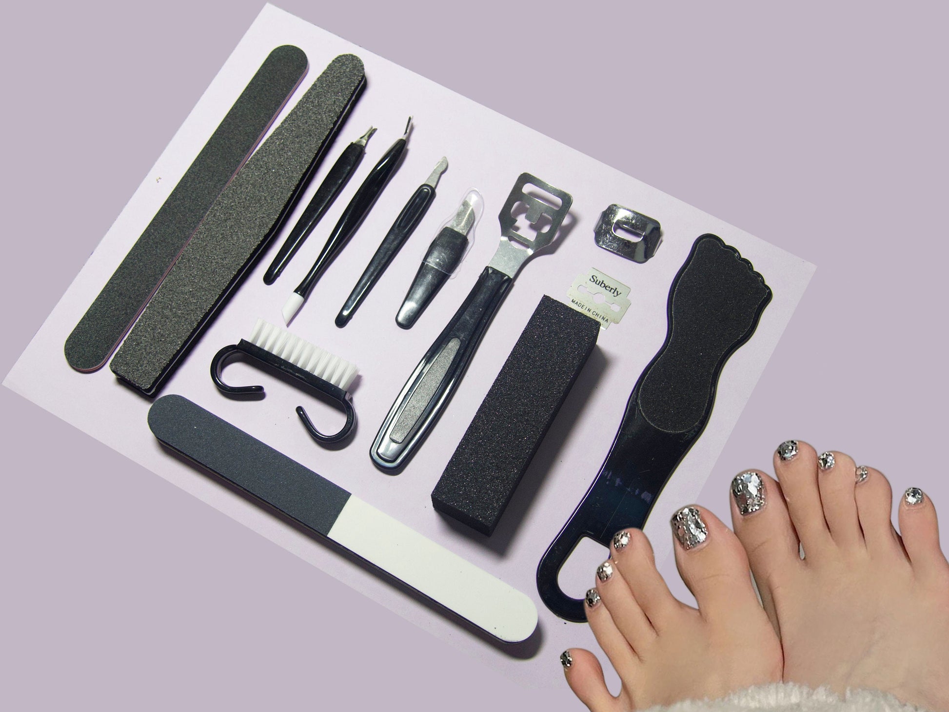 Professional Pedicure Tools Set, Nail Pedicure Care Kit Callus Remover –  BABACLICK