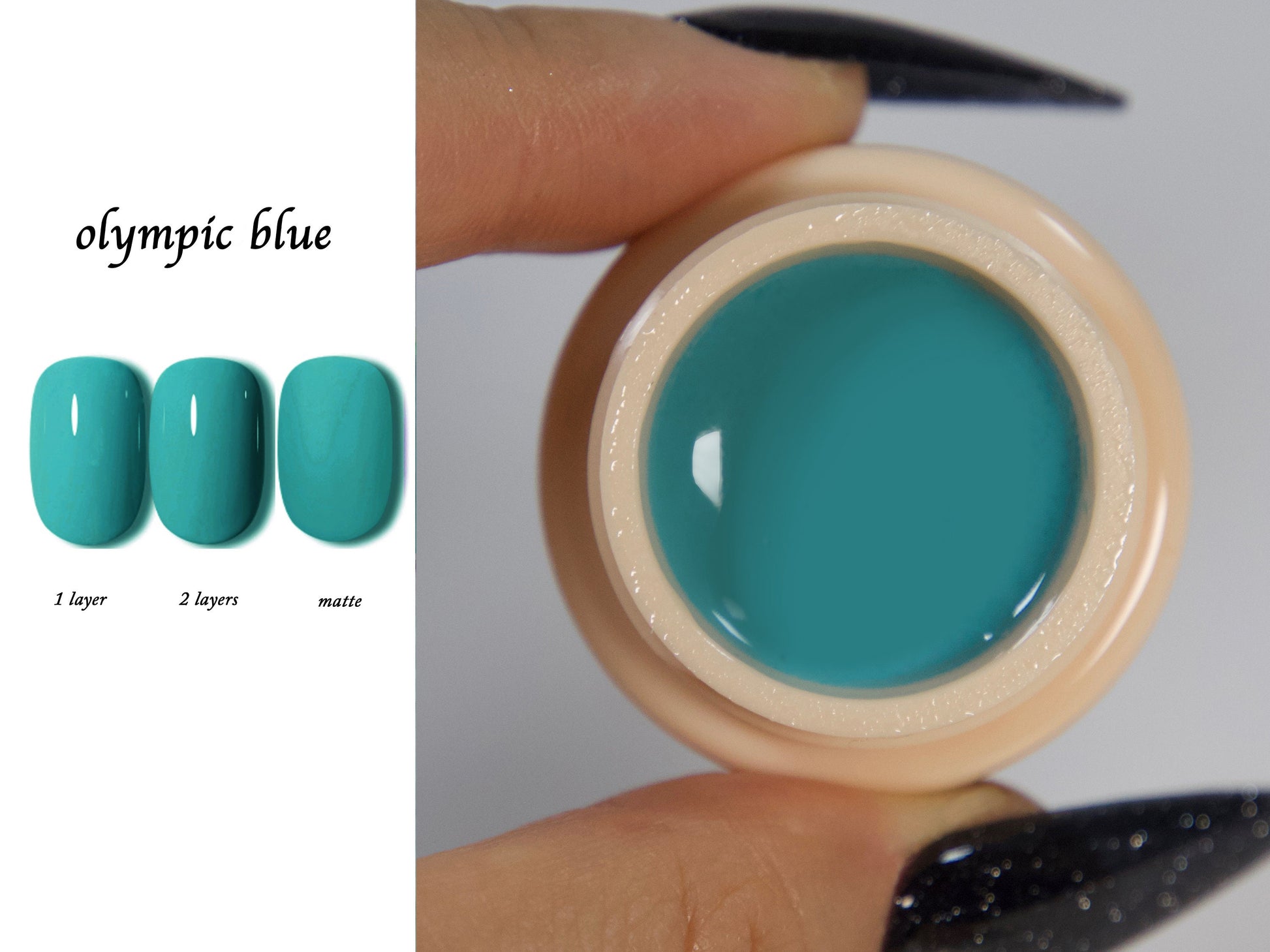 5g Solid Jelly UV Gel Nail Art /Steel Blue Turquoise Air force Pudding UV Gels Creamy Gel Manicure Pedicure Nails Polish Mature Nail color