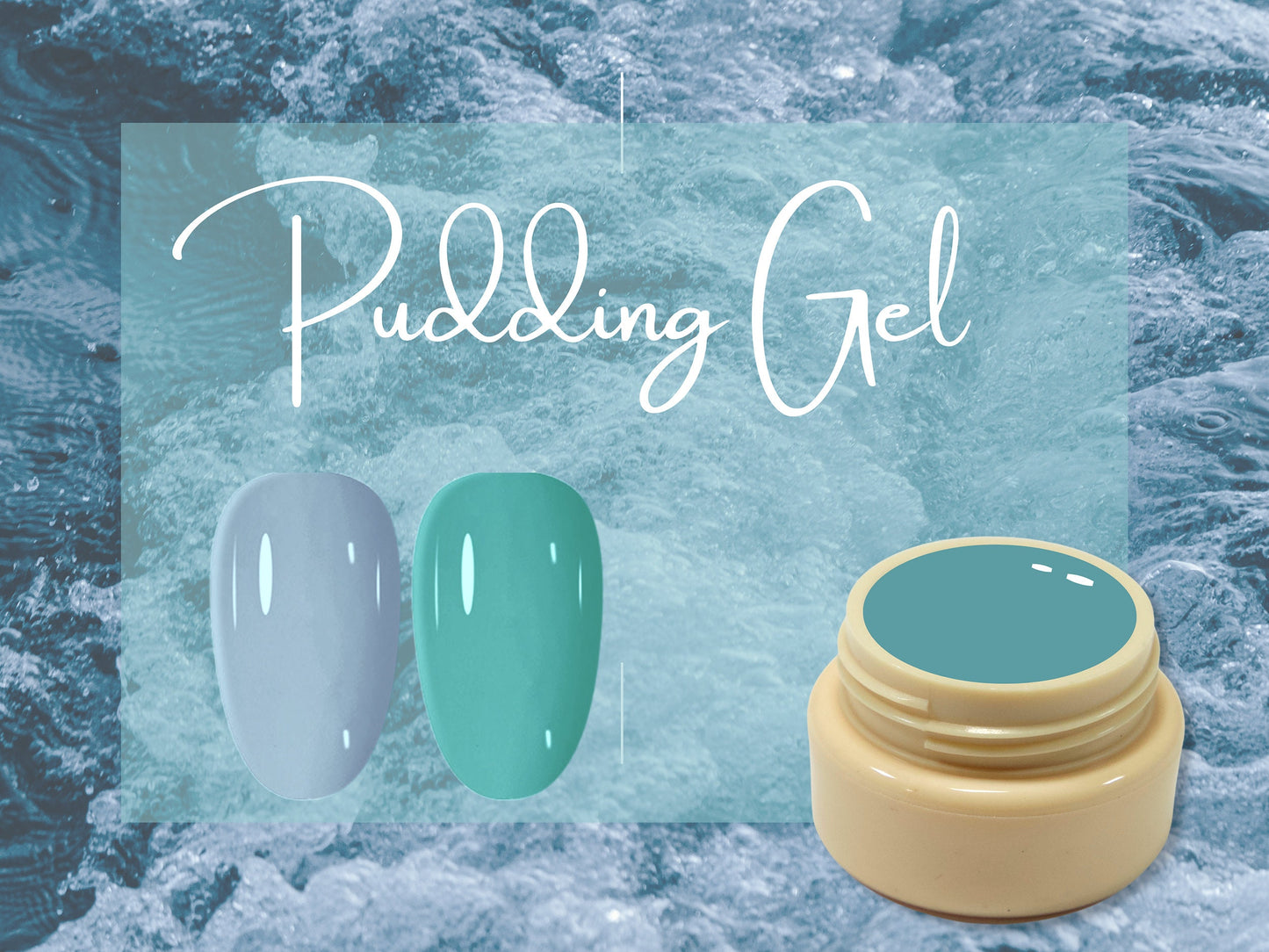 5g Solid Jelly UV Gel Nail Art /Steel Blue Turquoise Air force Pudding UV Gels Creamy Gel Manicure Pedicure Nails Polish Mature Nail color