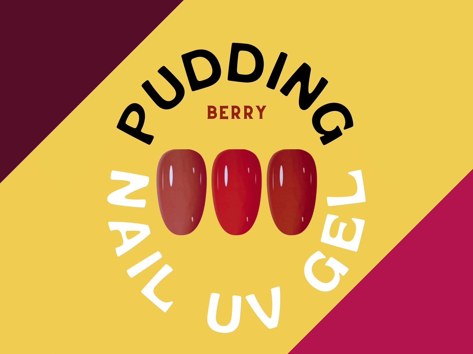 5g Solid Jelly UV Gel Nail Art /Burgundy Red Beans Rose Wine Nails Pudding UV Gels Creamy Gel Manicure Pedicure Nails Design Reds Color