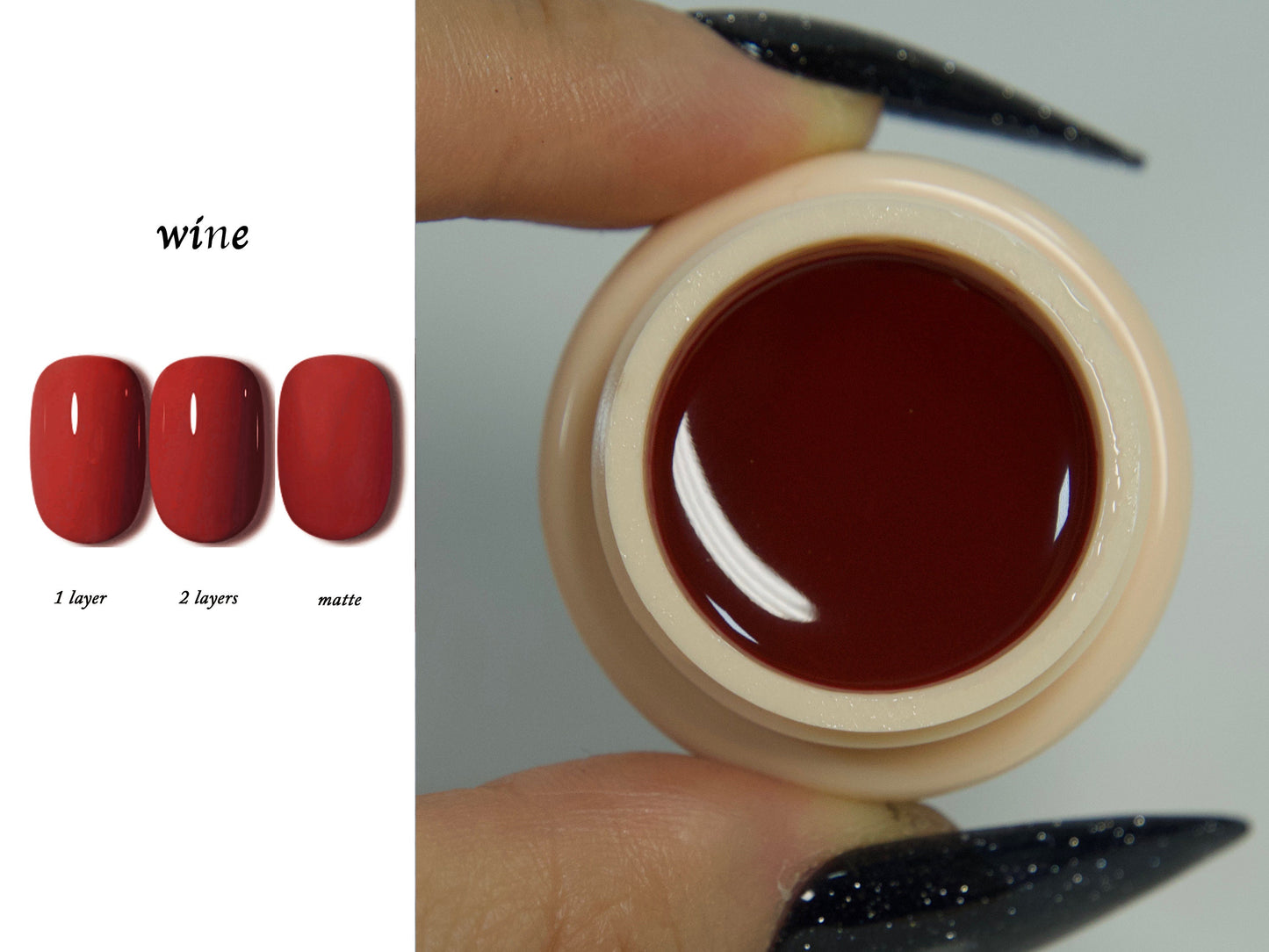 5g Solid Jelly UV Gel Nail Art /Burgundy Red Beans Rose Wine Nails Pudding UV Gels Creamy Gel Manicure Pedicure Nails Design Reds Color