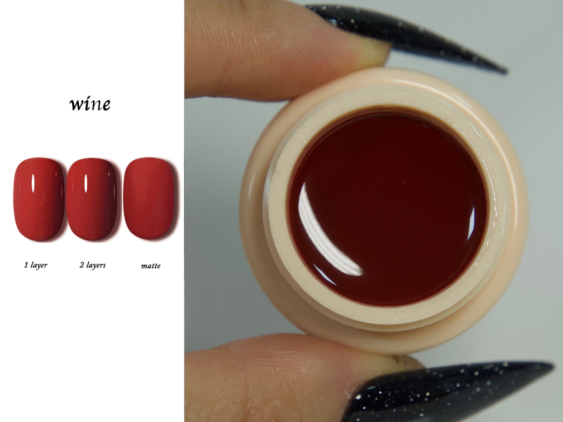 5g Solid Jelly UV Gel Nail Art /Burgundy Red Beans Rose Wine Nails Pudding UV Gels Creamy Gel Manicure Pedicure Nails Design Reds Color