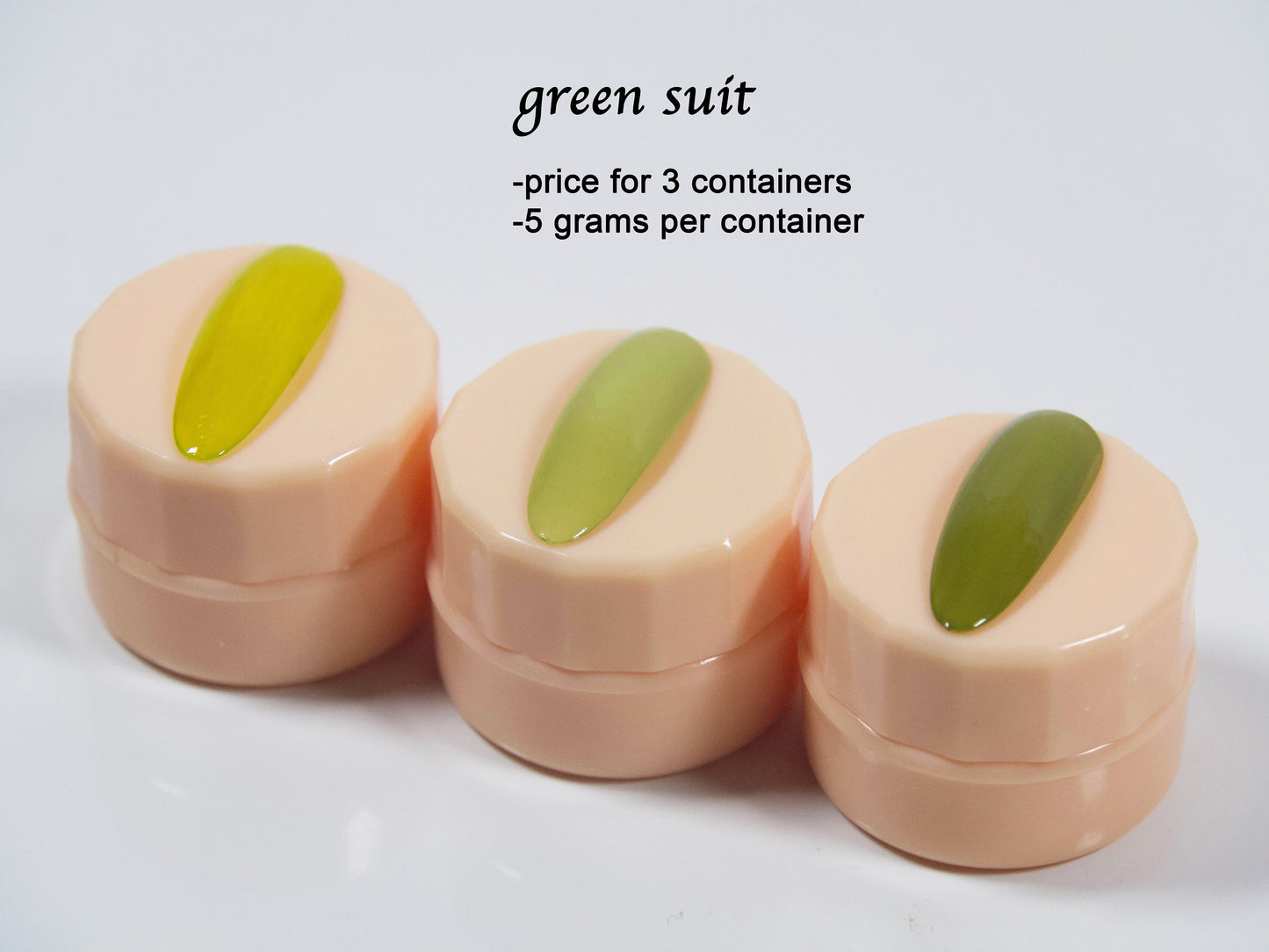 3pcs Solid Jelly UV Gel Nail Art /Refreshing Green suit Gel Polish/ Olive Avocado lime Greens Pudding UV Gels Creamy Gel Manicure Pedicure