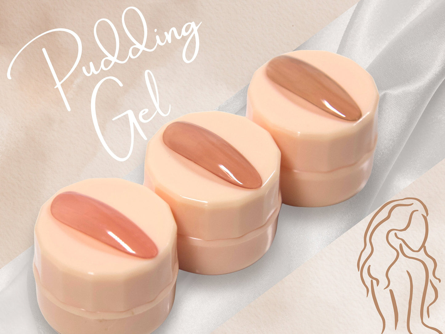 3pcs Solid Jelly UV Gel Nail Art /Translucent Nude suit Gel Polish/ Amber Rose Nudy Brown Pudding UV Gels Creamy Gel Manicure Pedicure