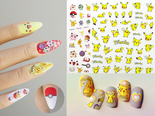 Pokemon nail sticker