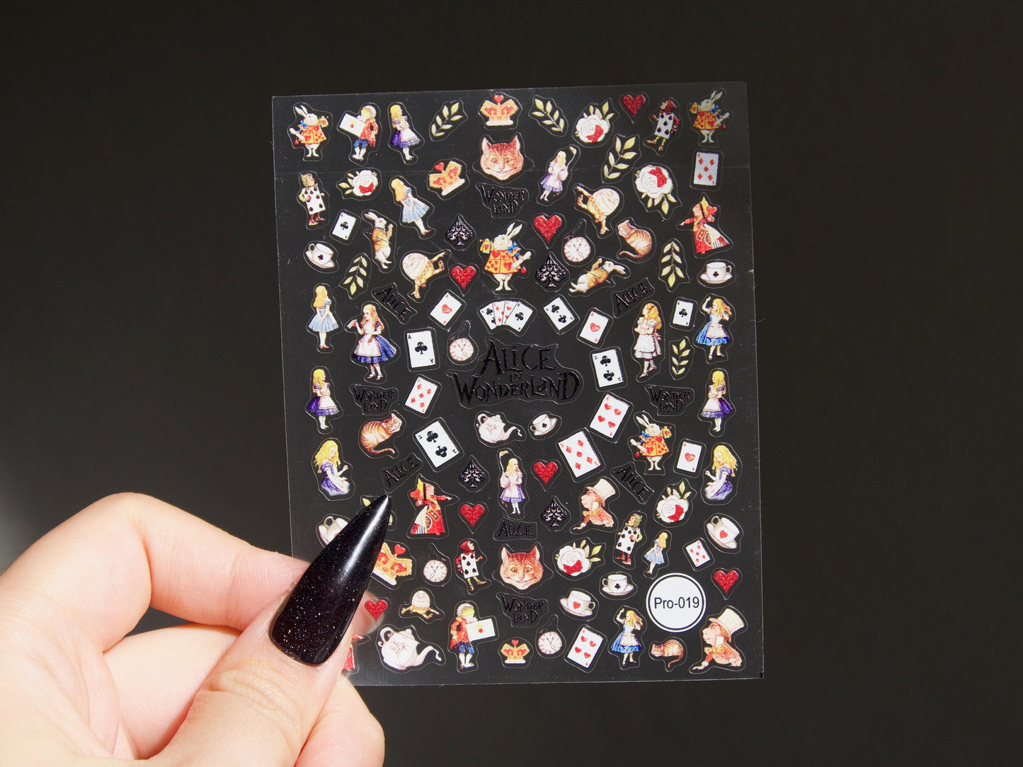 Alice's Adventures in Wonderland Nail Art Sticker/ Alice Rabbit DIY Tips Stickers/mini sticker/ peel off sticker /fairy tale sticker