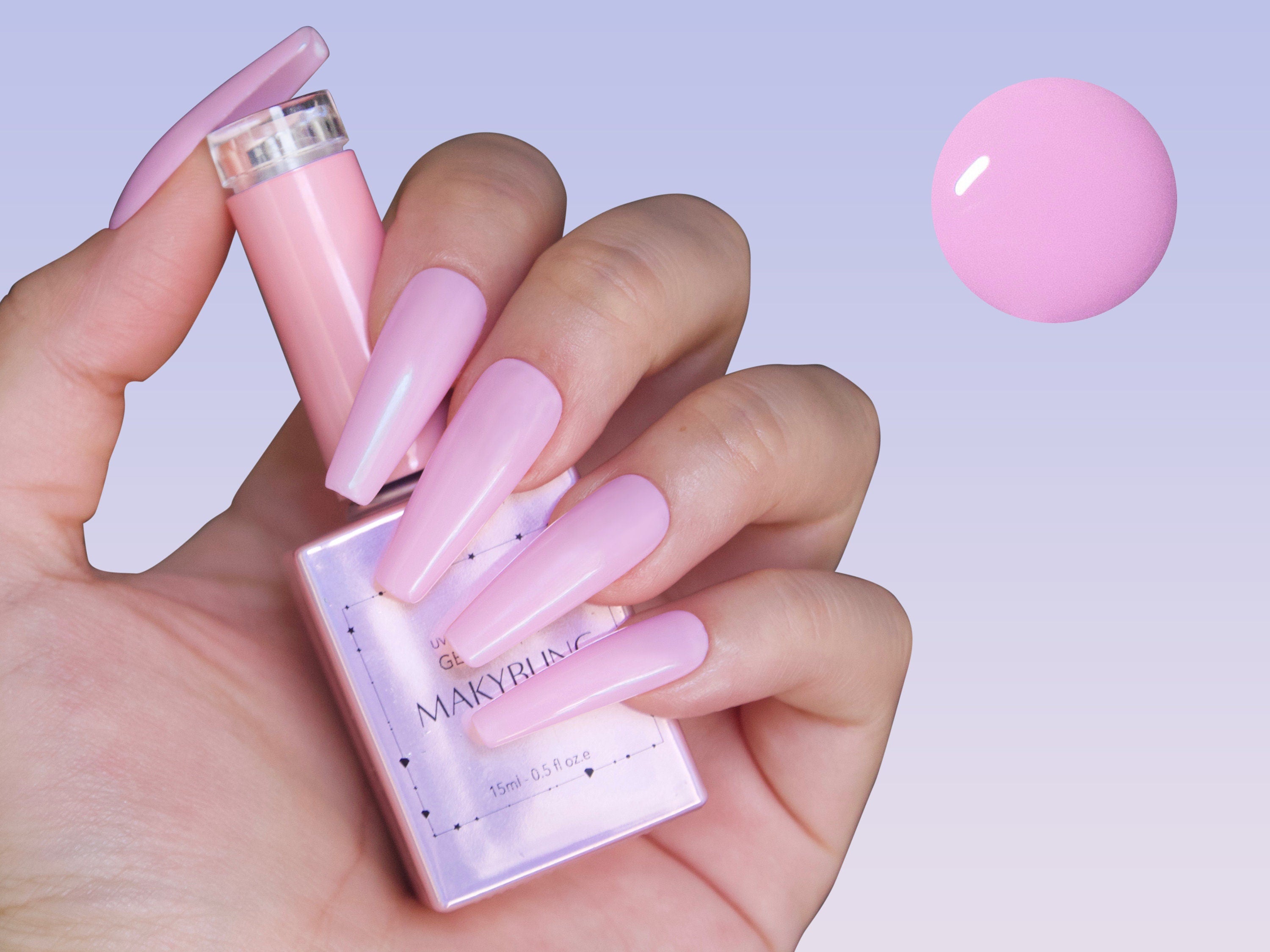 15ml Translucent Baby Pink UV Gel – MakyNailSupply