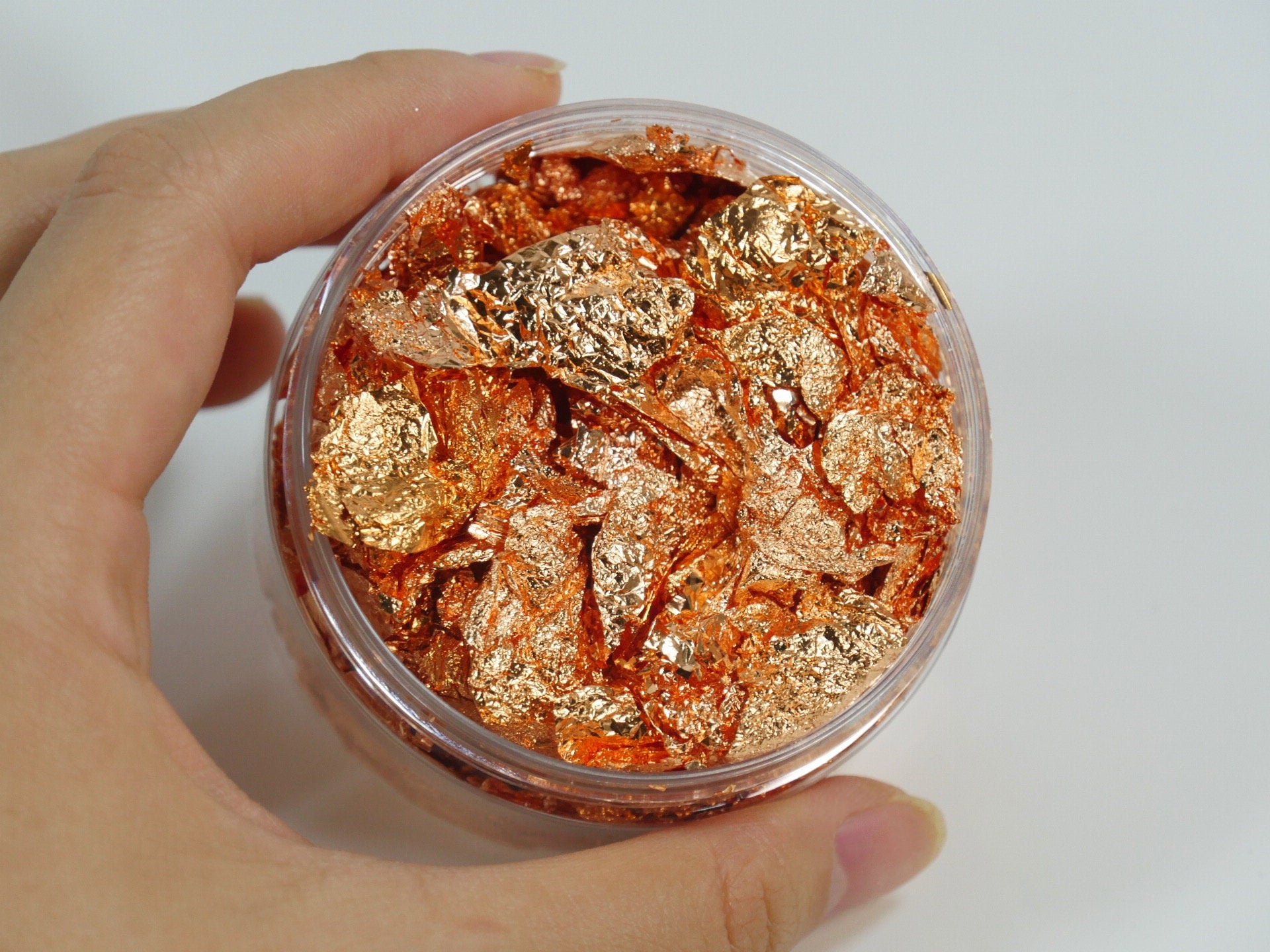 Gold Copper Thin Metallic Nail Charms