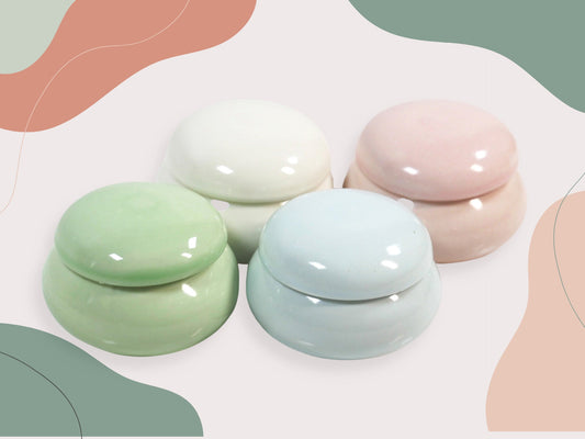 10ml Ceramic Nail System Cup/ Nails Art Liquid Storage Cleanser Jar with Lid/ Nail Brush Cleansing Cup with Lid Salon Manicure Tool