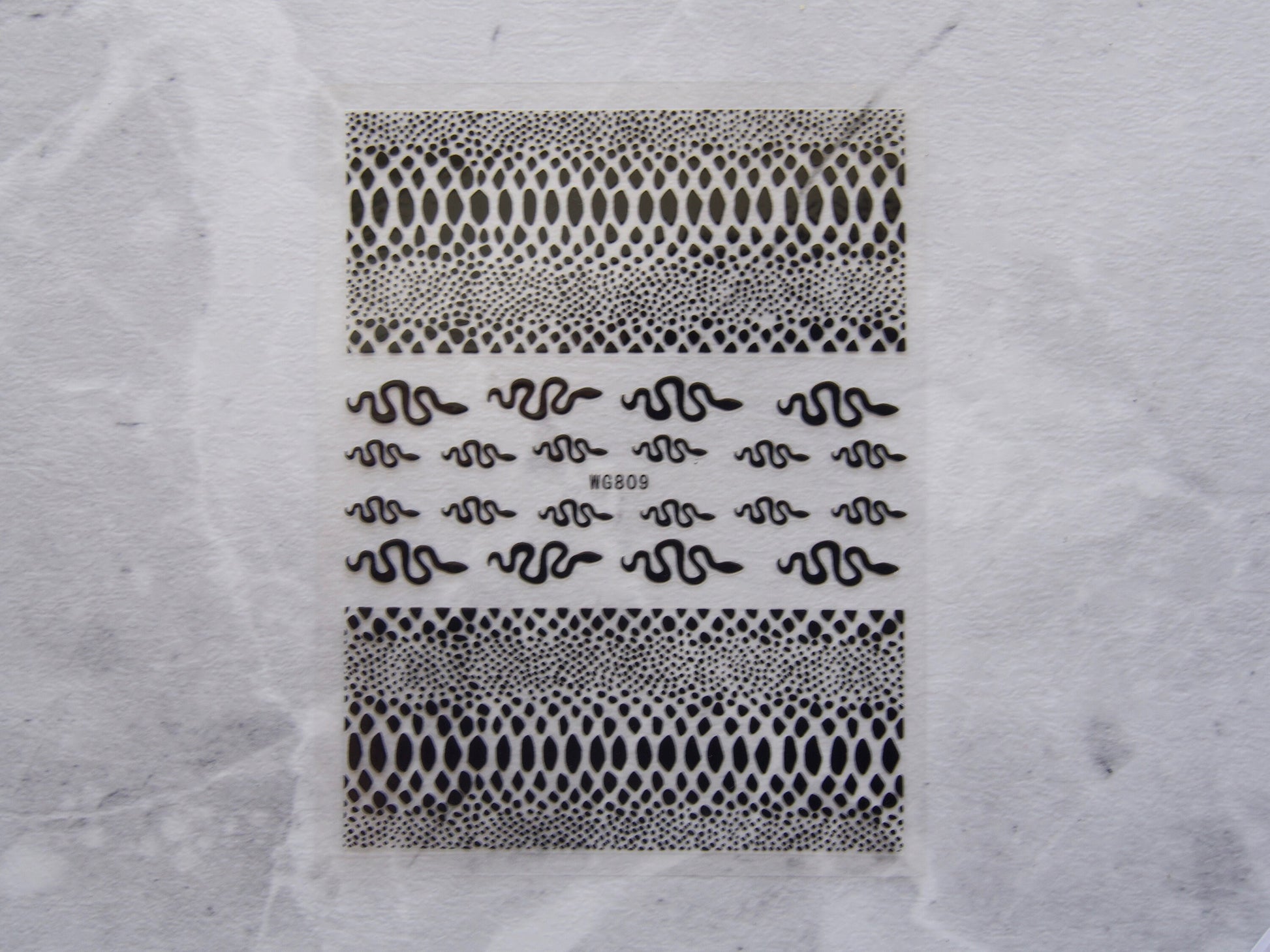 Snake Nail Stickers/  Python Skin texture Nails Self Adhesive Decals/ Crocodile Pattern Aligator Skin nails supply