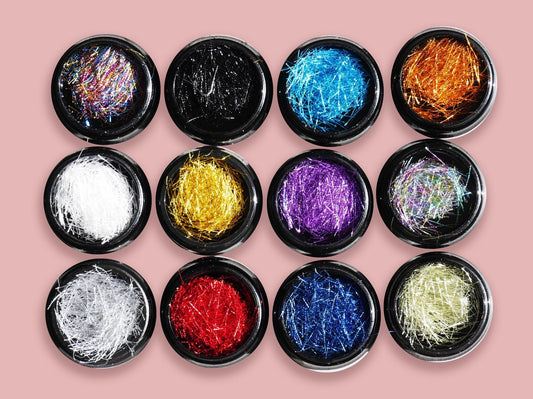 Metallic thread Silk Yarn Nail deco/ Line DIY Nail Art Tips Decoration/ nail art thread line stripe Nails