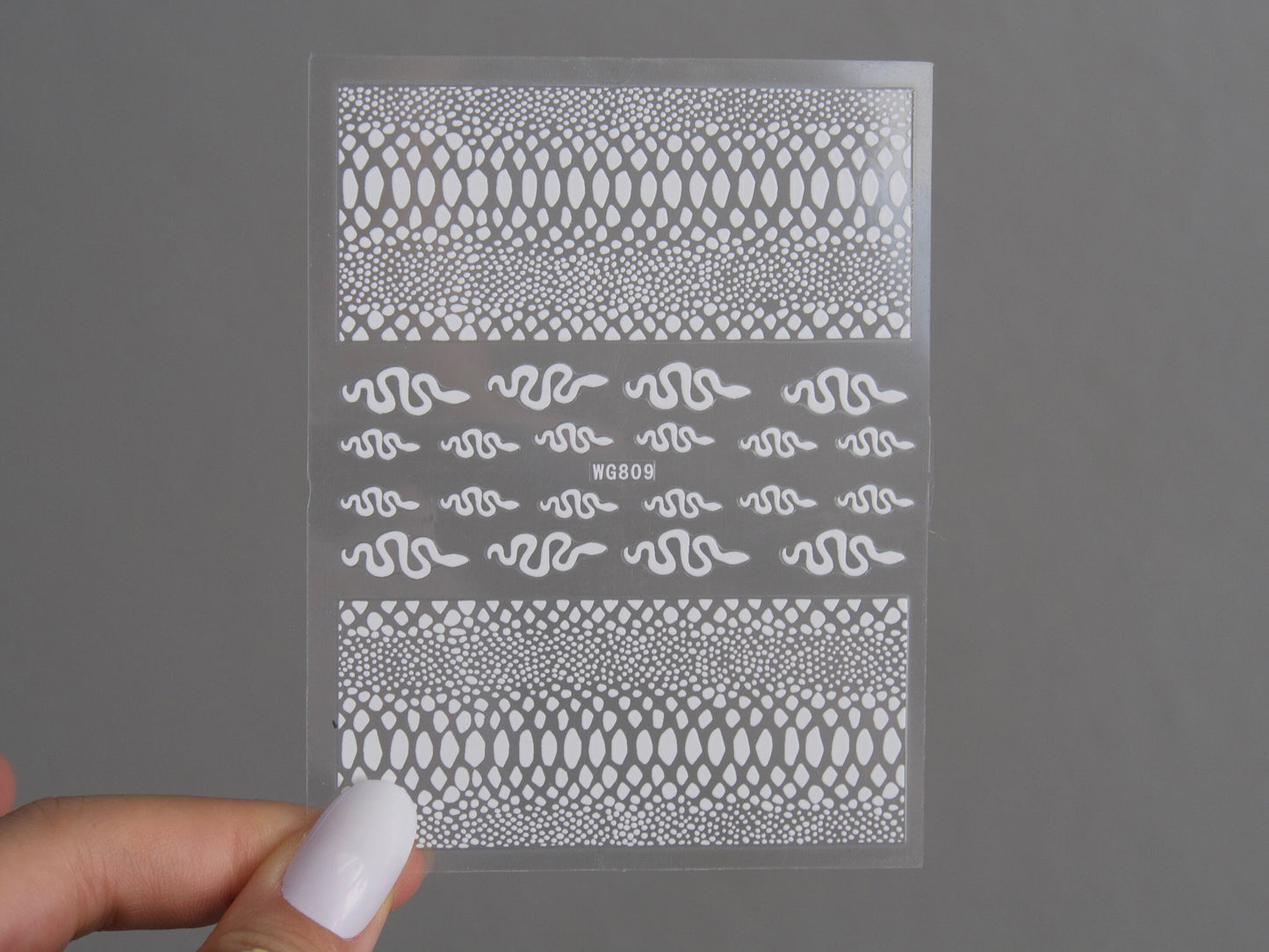 Snake Nail Stickers/  Python Skin texture Nails Self Adhesive Decals/ Crocodile Pattern Aligator Skin nails supply