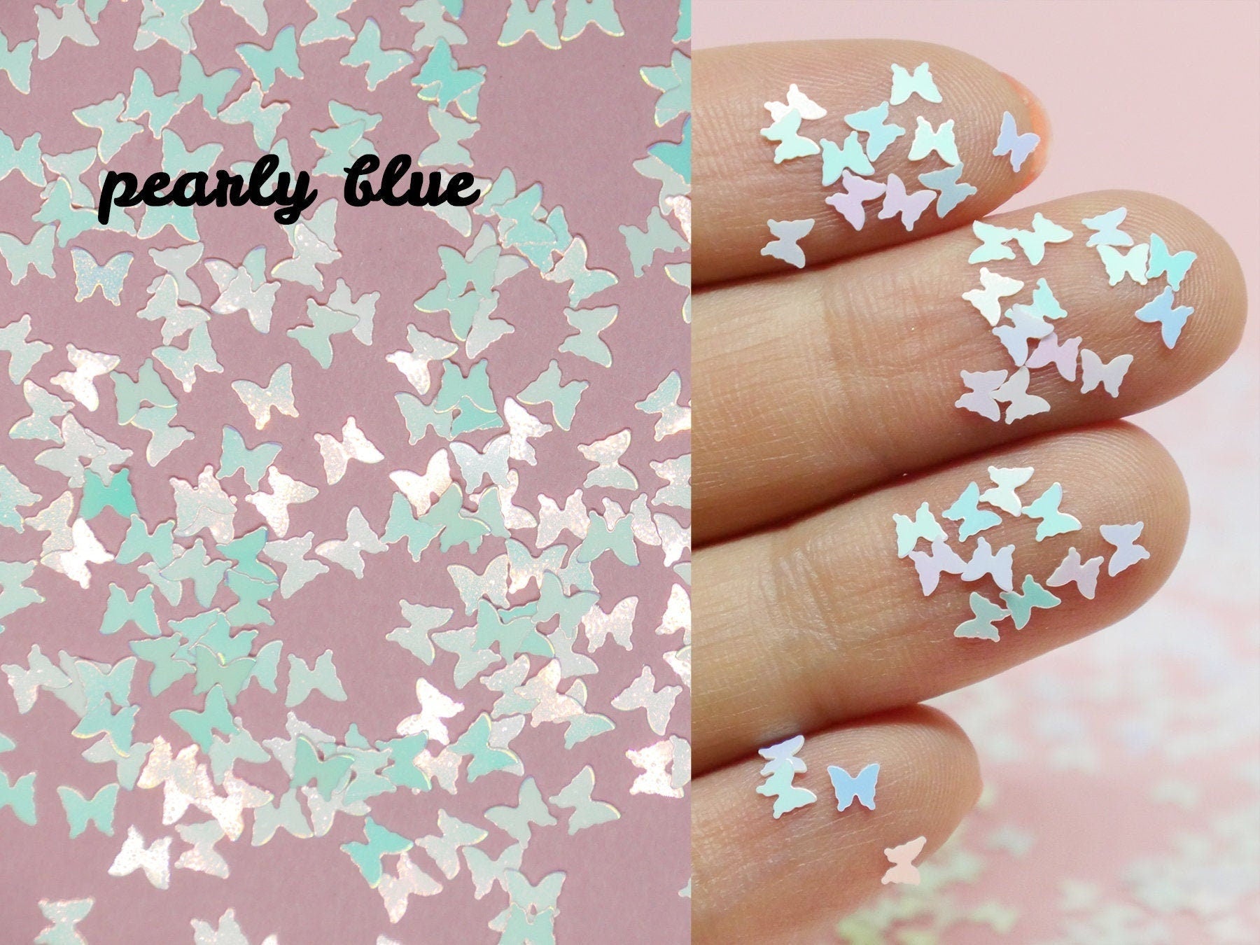 Halo Butterfly Glitter/ Nail Flakes DIY Laser Sequins/Fairy Tale rainbow starry butterfly nail polish UV gel supply/ resin crafts sequins