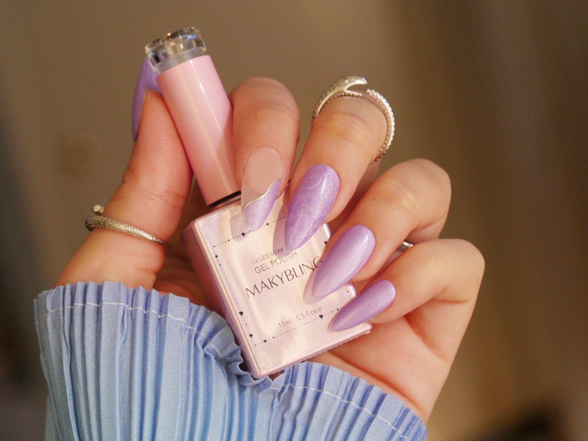 Purple Glitter Nails | Purple glitter nails, Purple nails, Nails