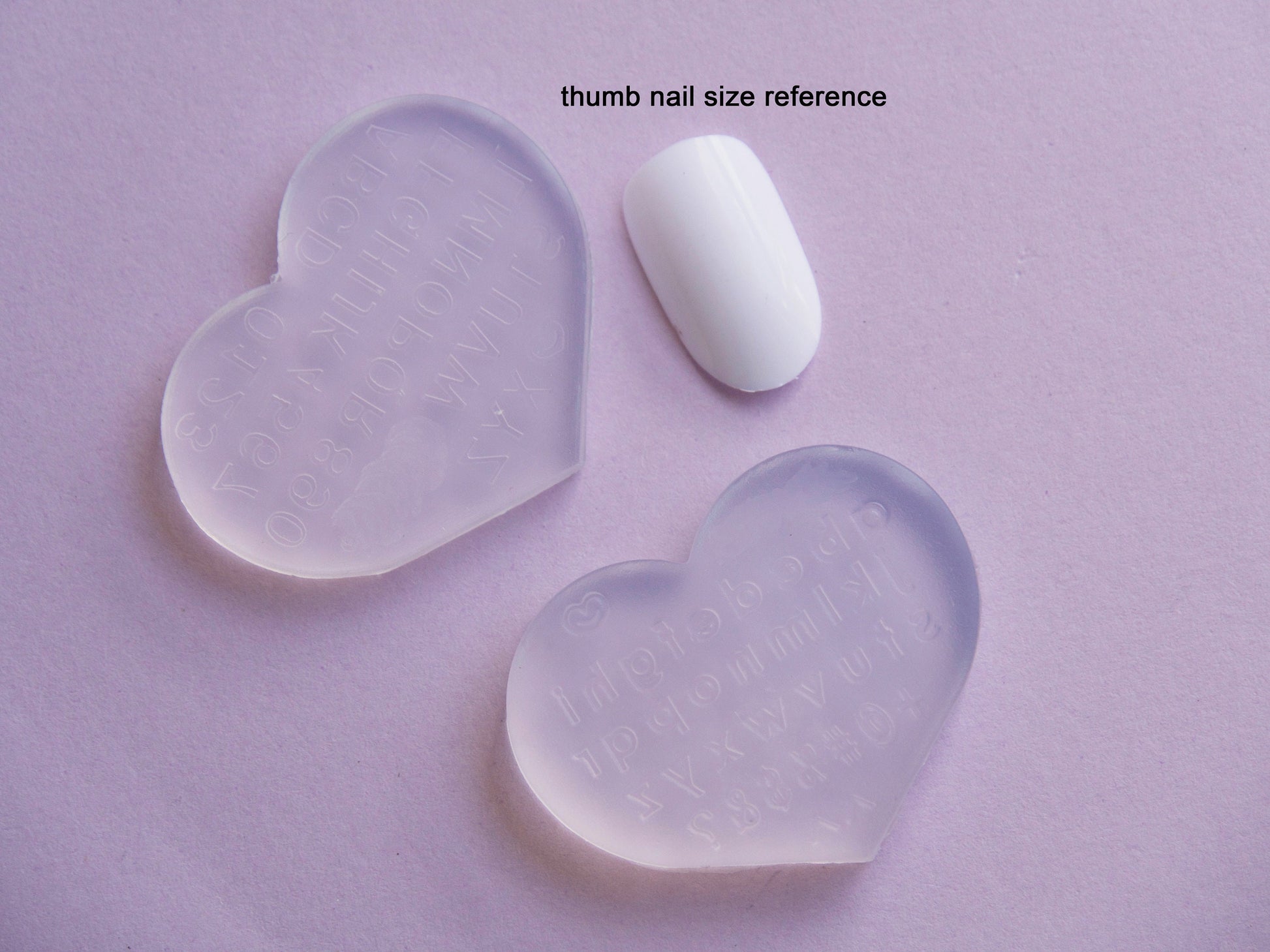 A-Z alphabet Mould for Nail Art DIY Decal Design