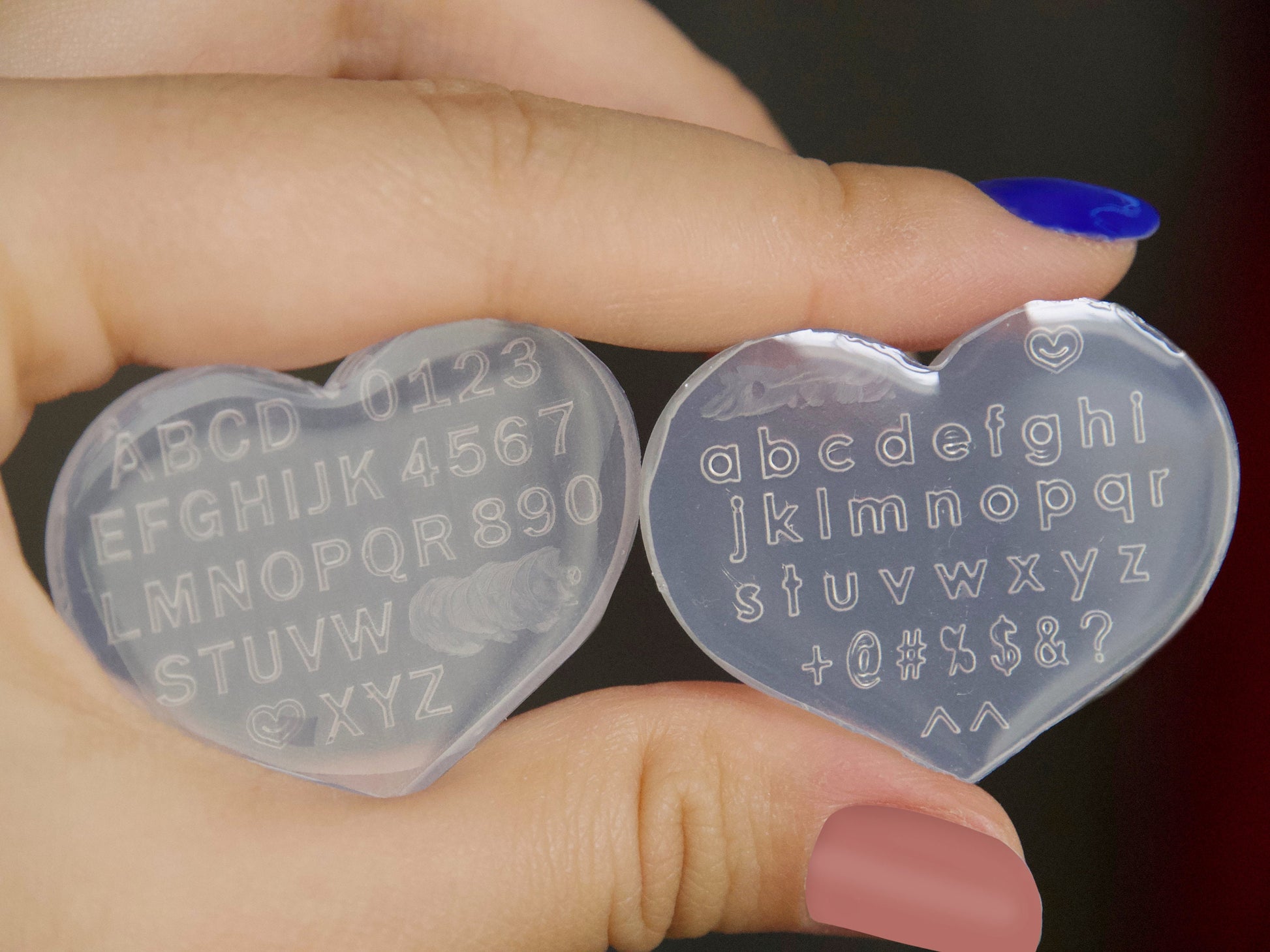 A-Z alphabet Mould for Nail Art DIY Decal Design