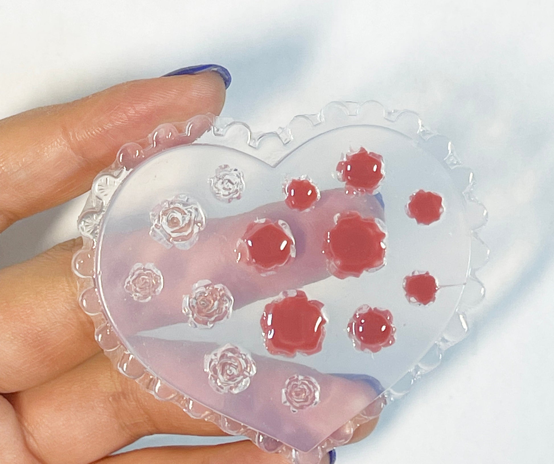 Rose Flower 3D Mold for Nail Art DIY Decoration Design