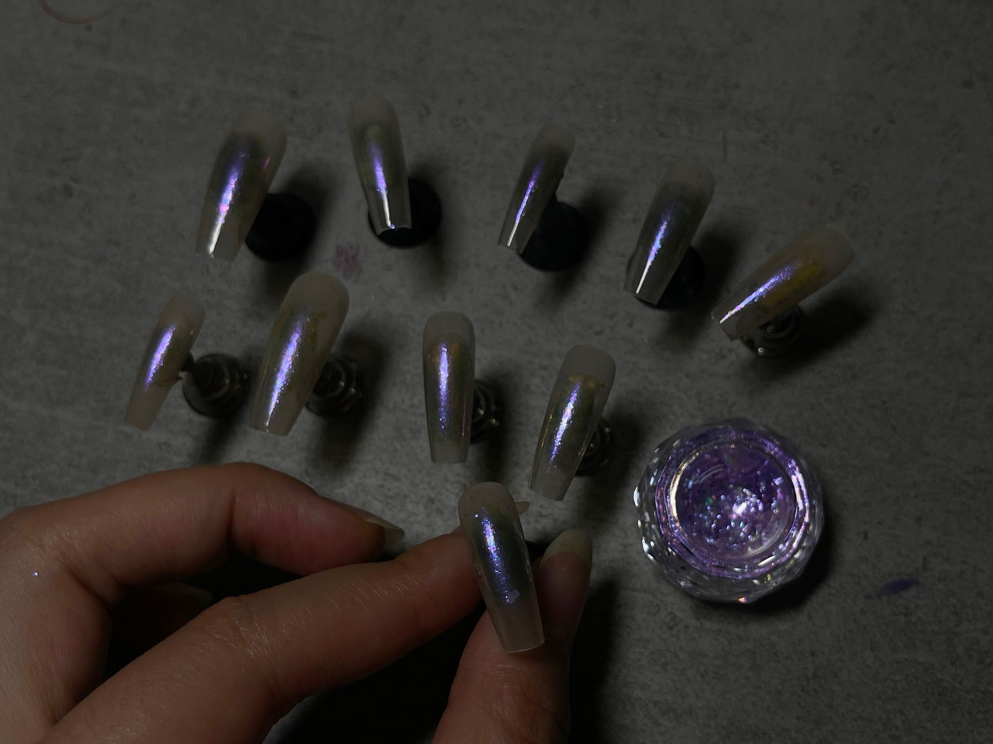 Opal Glitters Duochrome Flake Sequins For Nail Art Holographic Glitter Titanium Nail Irregular Flakes Aurora Foils Manicure Supply