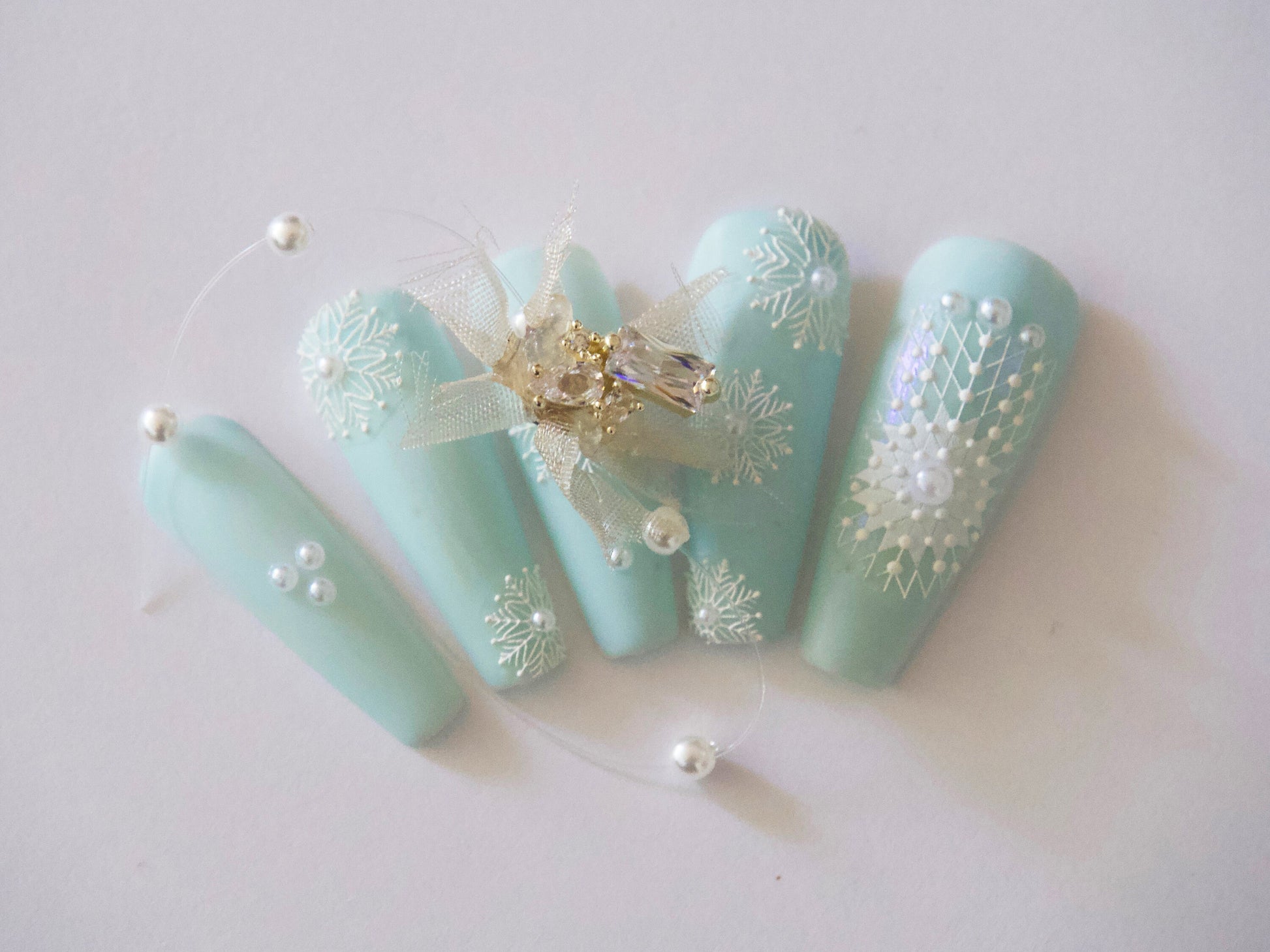 3D Embossed Christmas White Nail Stickers/ Snow Flake Nails/ Wedding Bride Laces Nail Art Peel off stencils/ Butterfly Retro Renaissance