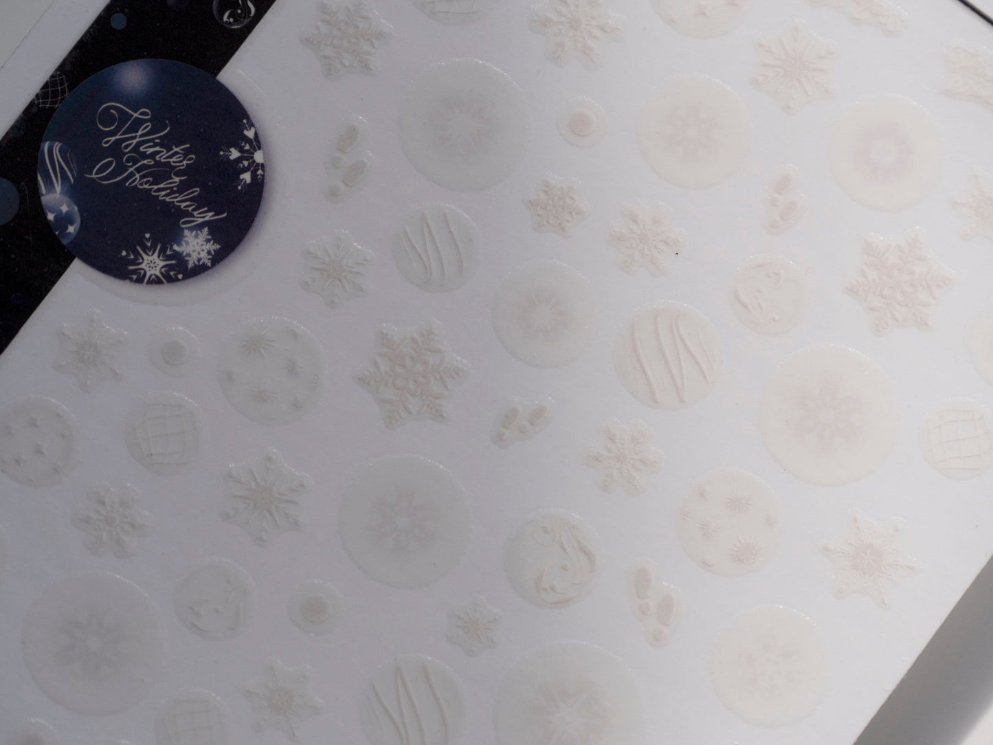 White Snow Nail Sticker