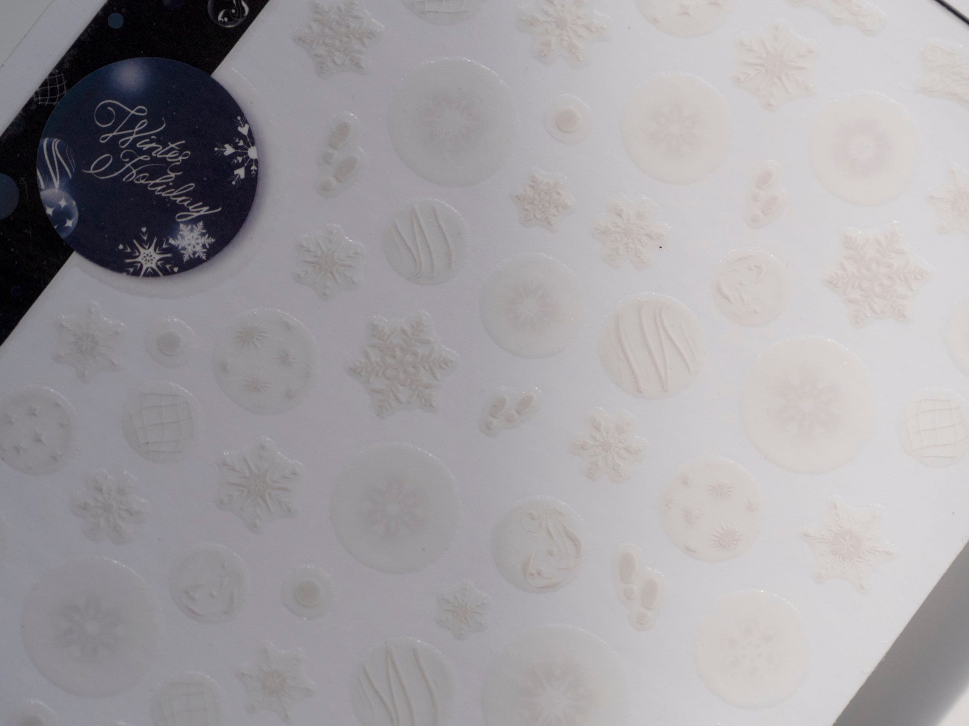 White Snow Nail Sticker