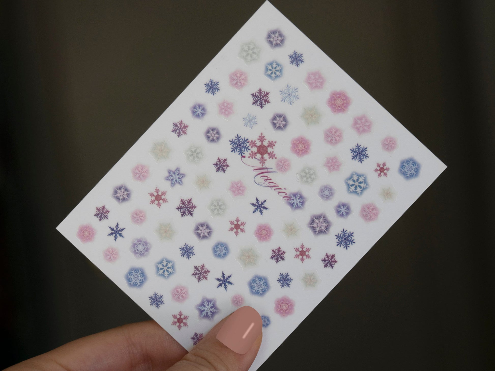 White Snow Nail Sticker