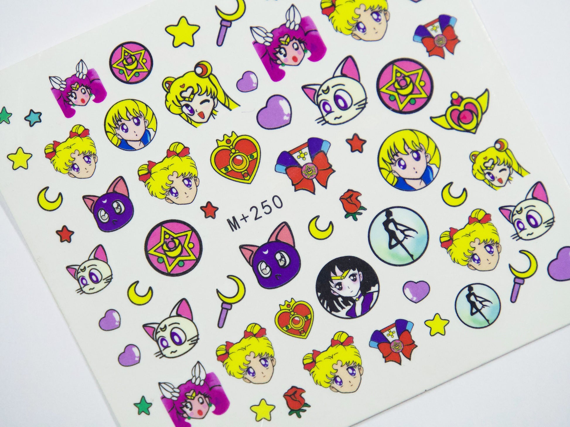 Sailor Moon Water Transfer Tattoo Nail Decals
