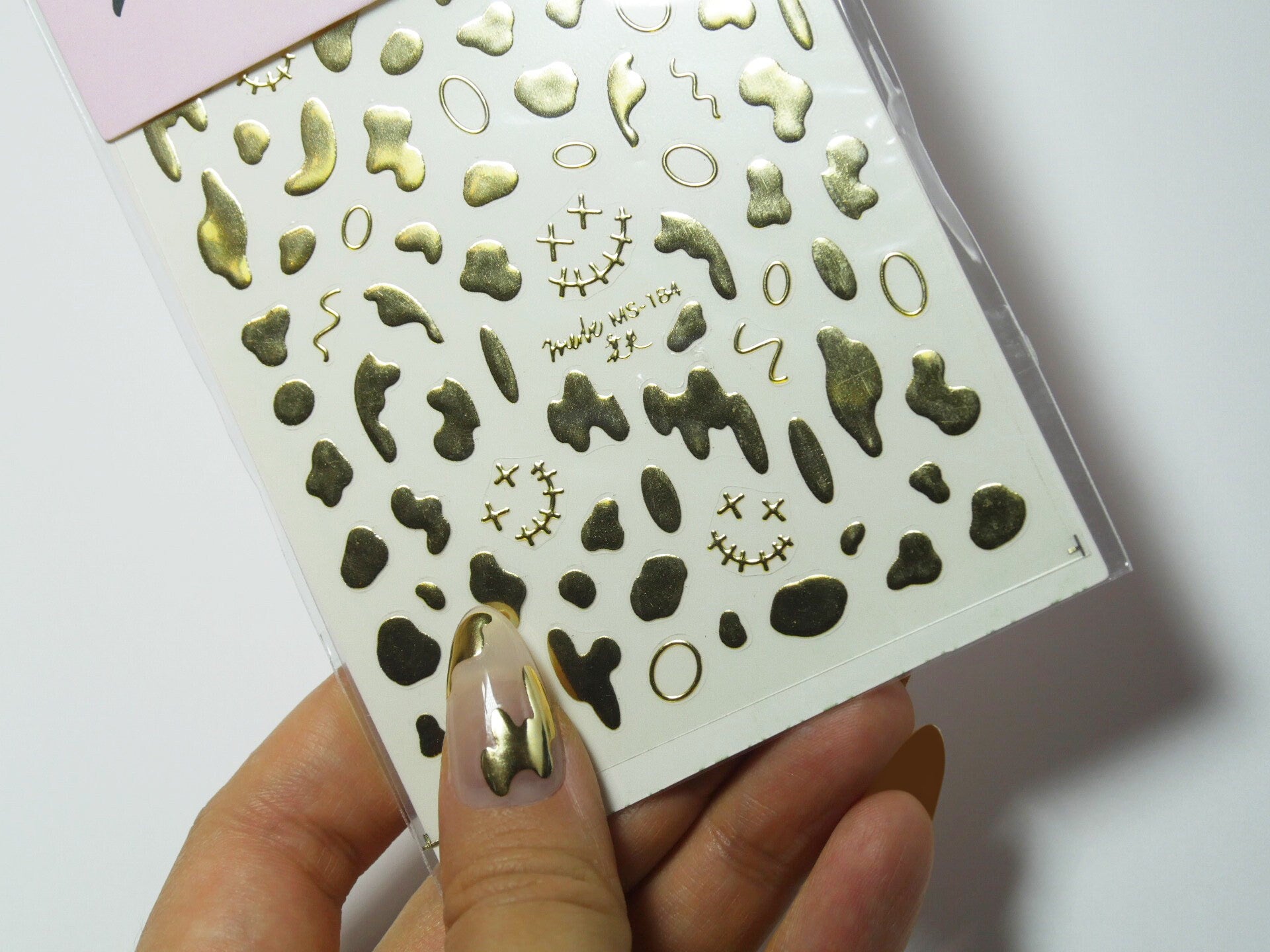 Abstract Line art nail stickers