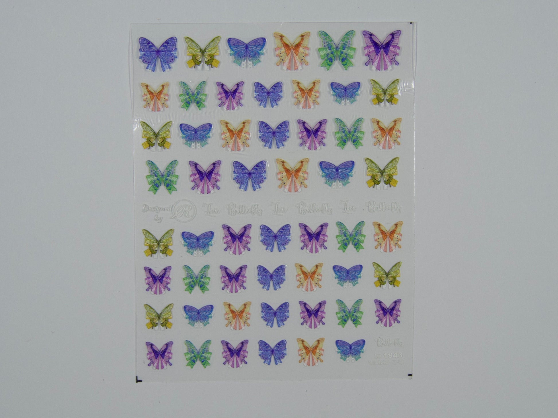 3D Embroidery Butterfly Sticker Nail Art