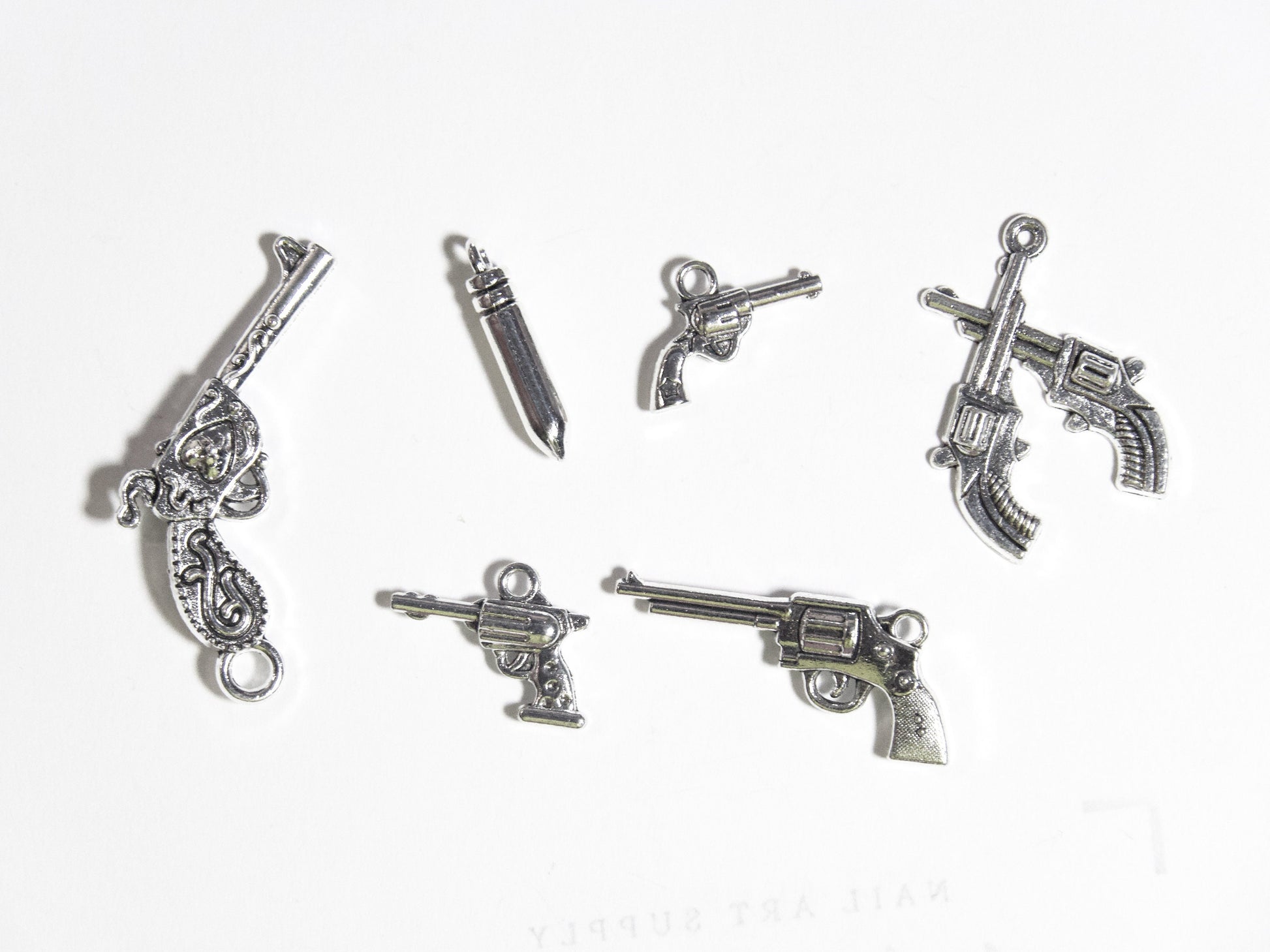 Silver Gun Firearms Pendant