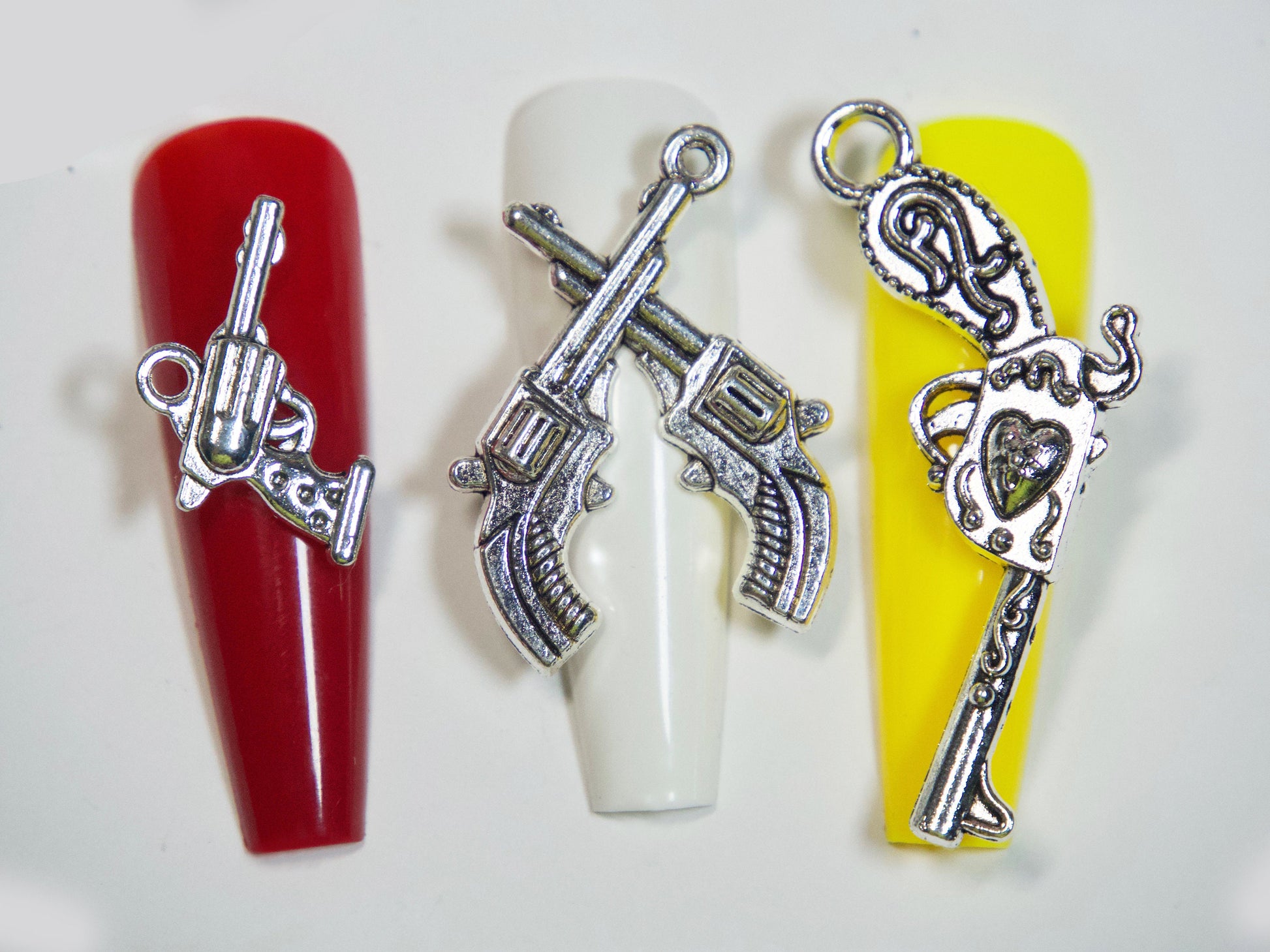 Silver Gun Firearms Pendant