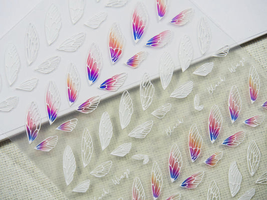 Butterfly Wing Sticker Nail Art