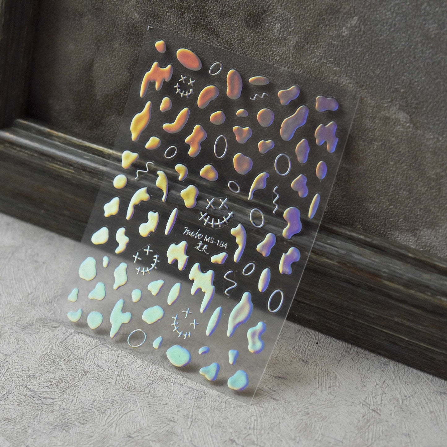 Abstract Line art nail stickers