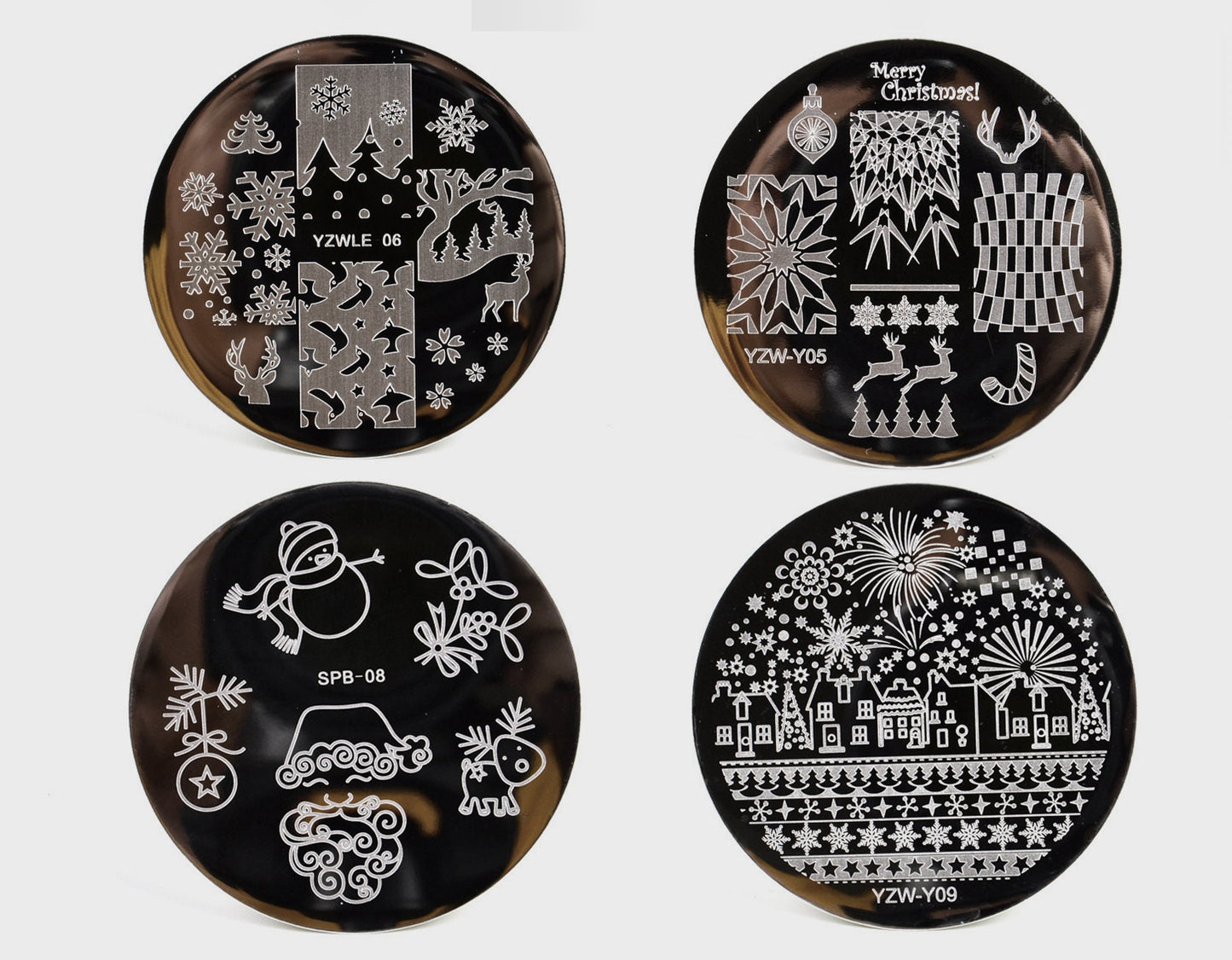 Christmas Nail Art Stamping Image Plates