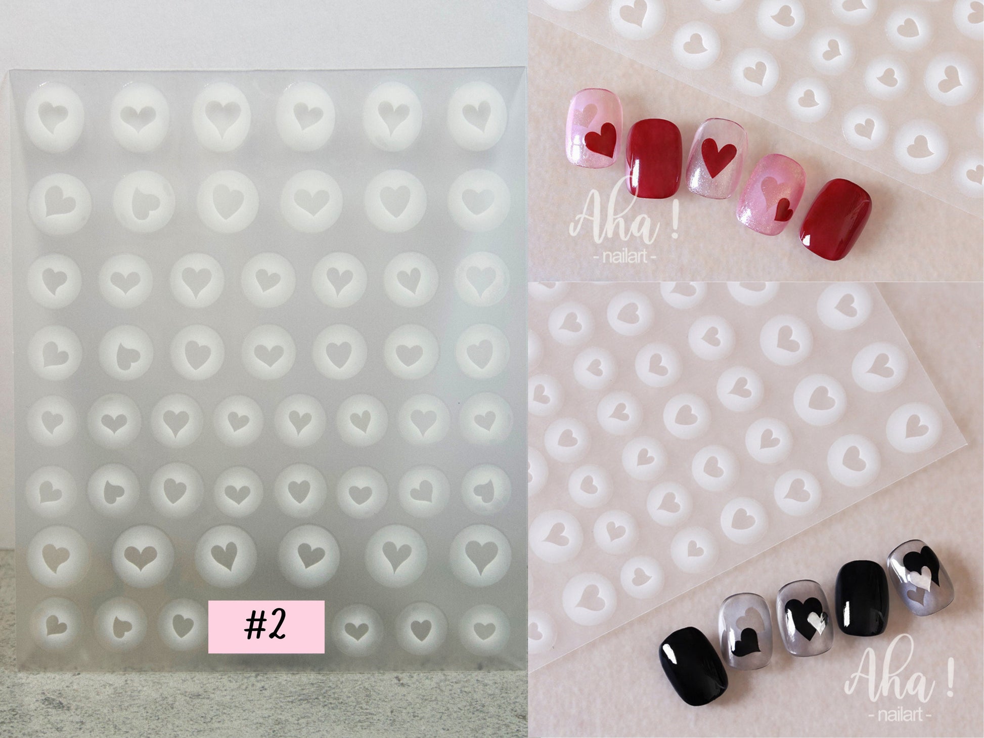White Gradient Shapes Nail sticker
