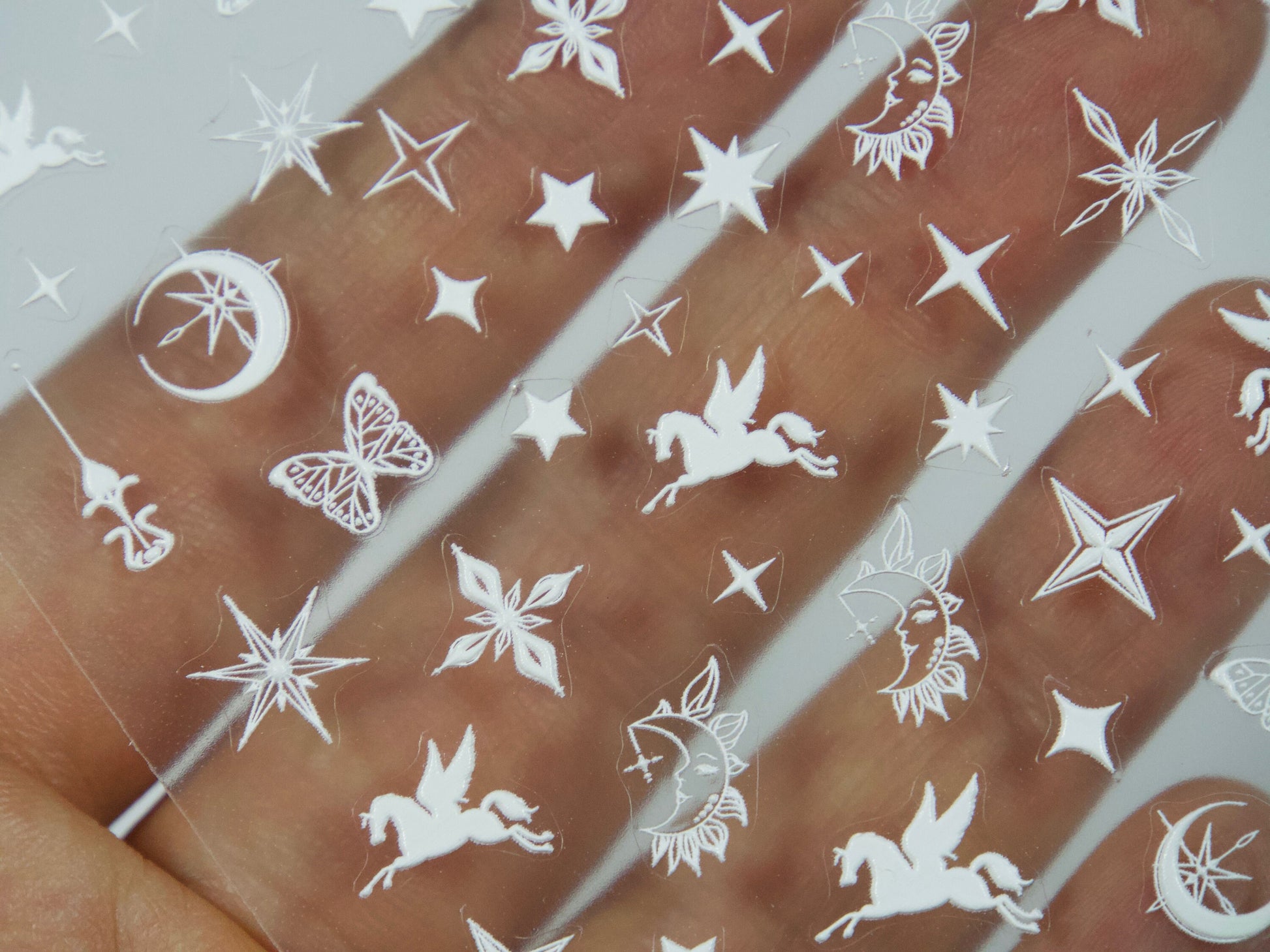 Star& Moon Unicorn Nail sticker
