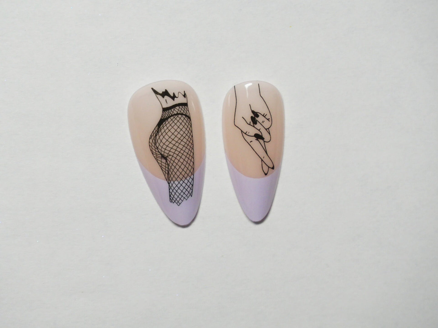 Sexy Girl Body Water Transfer Decals Nail Art Stickers