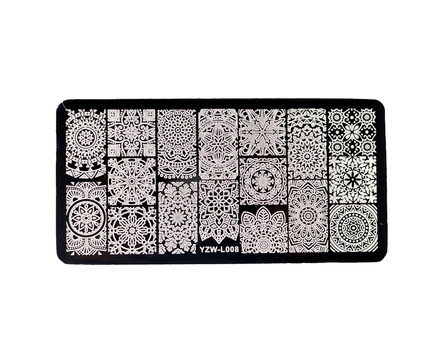 Meditative Stripe Nail Art Stamping Image Plates/ Zentangle mandala Stamp Plates Manicure Nail Designs DIY/ Fantasy patterns nail Templates