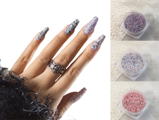 Granulated Sugar Nail Powder Glitter 