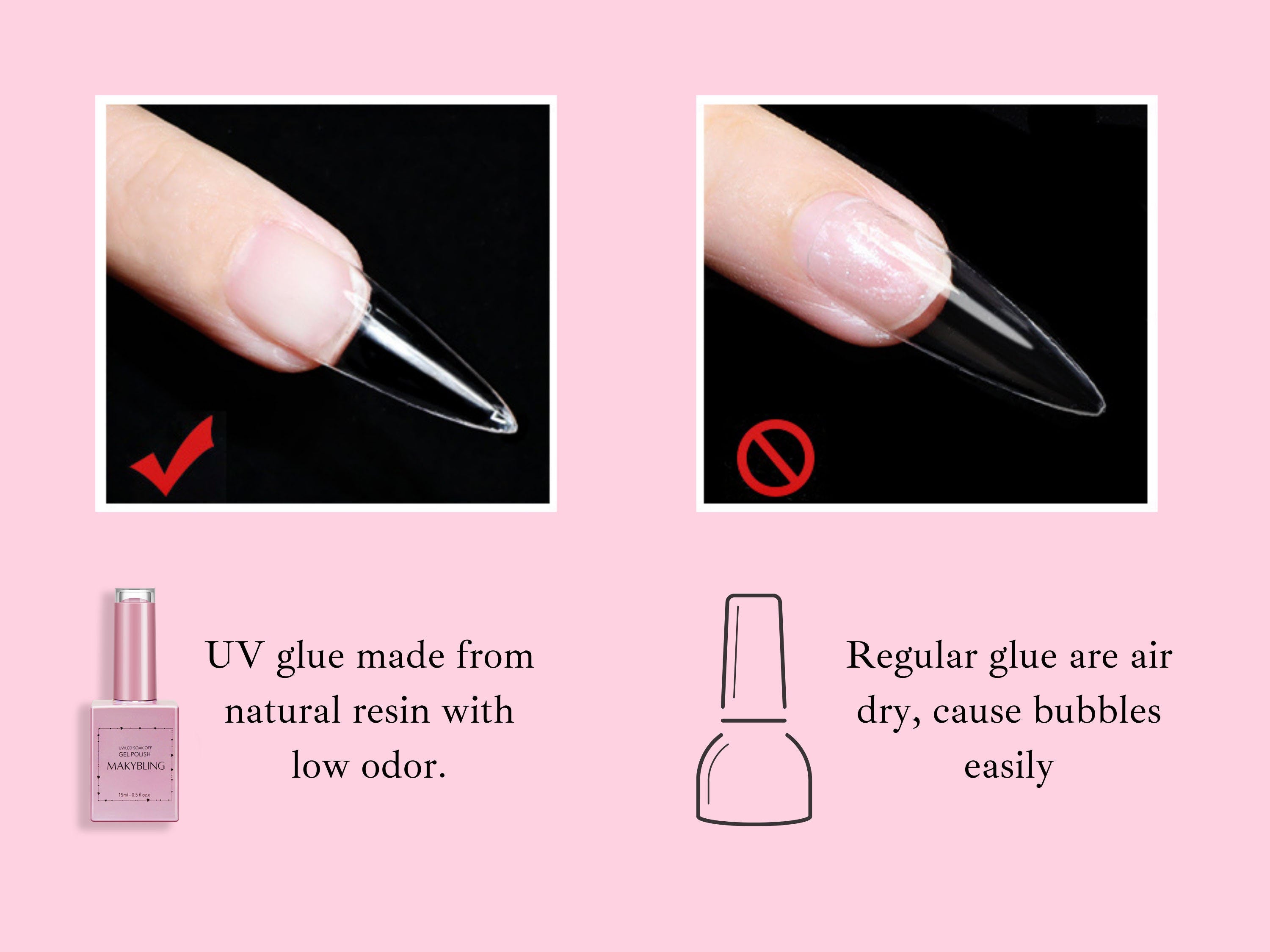 Solid Nail Gel Glue for Soft Gel Nail Tips - Kailane 15ml – Makartt