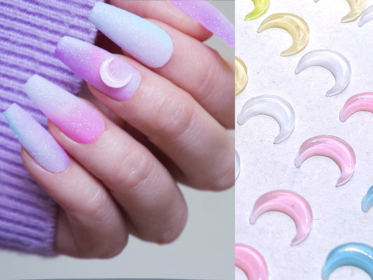20pcs Sailor Moon Crescent Nail Decal