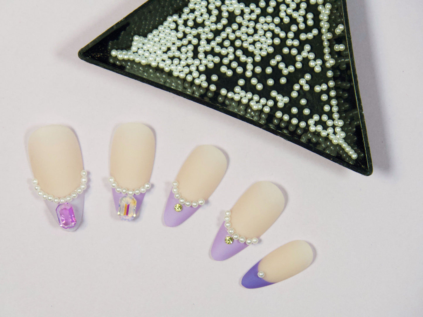 1000pcs Very Tiny Solid Pearl Sphere Nail Decals