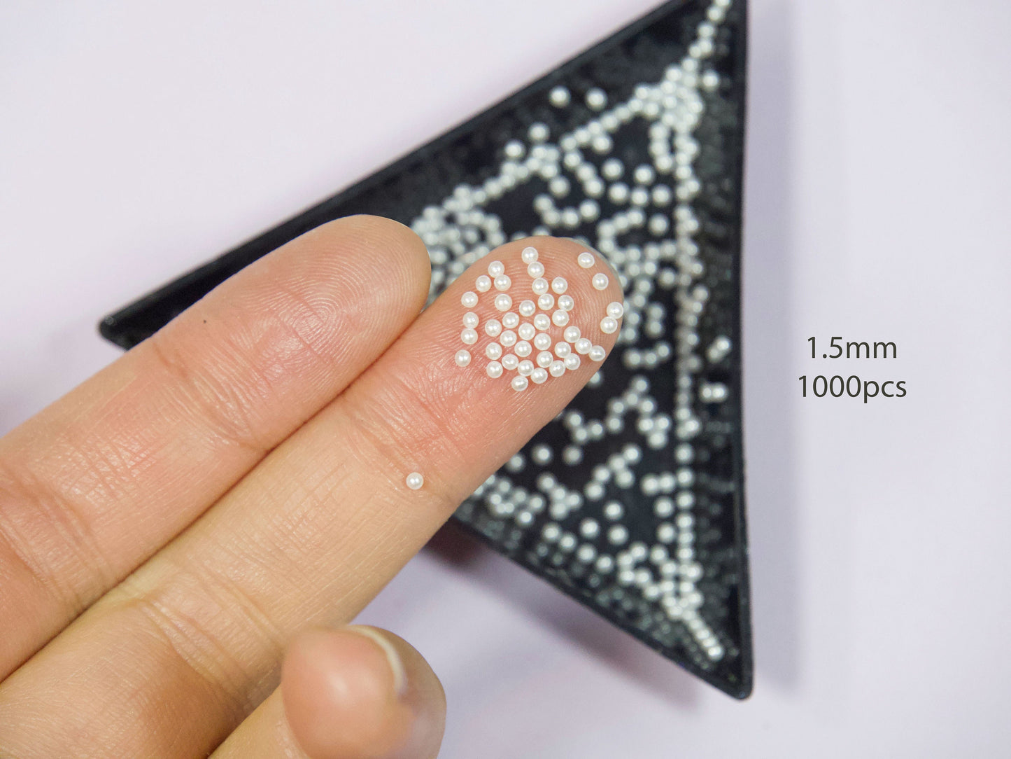 1000pcs Very Tiny Solid Pearl Sphere Nail Decals