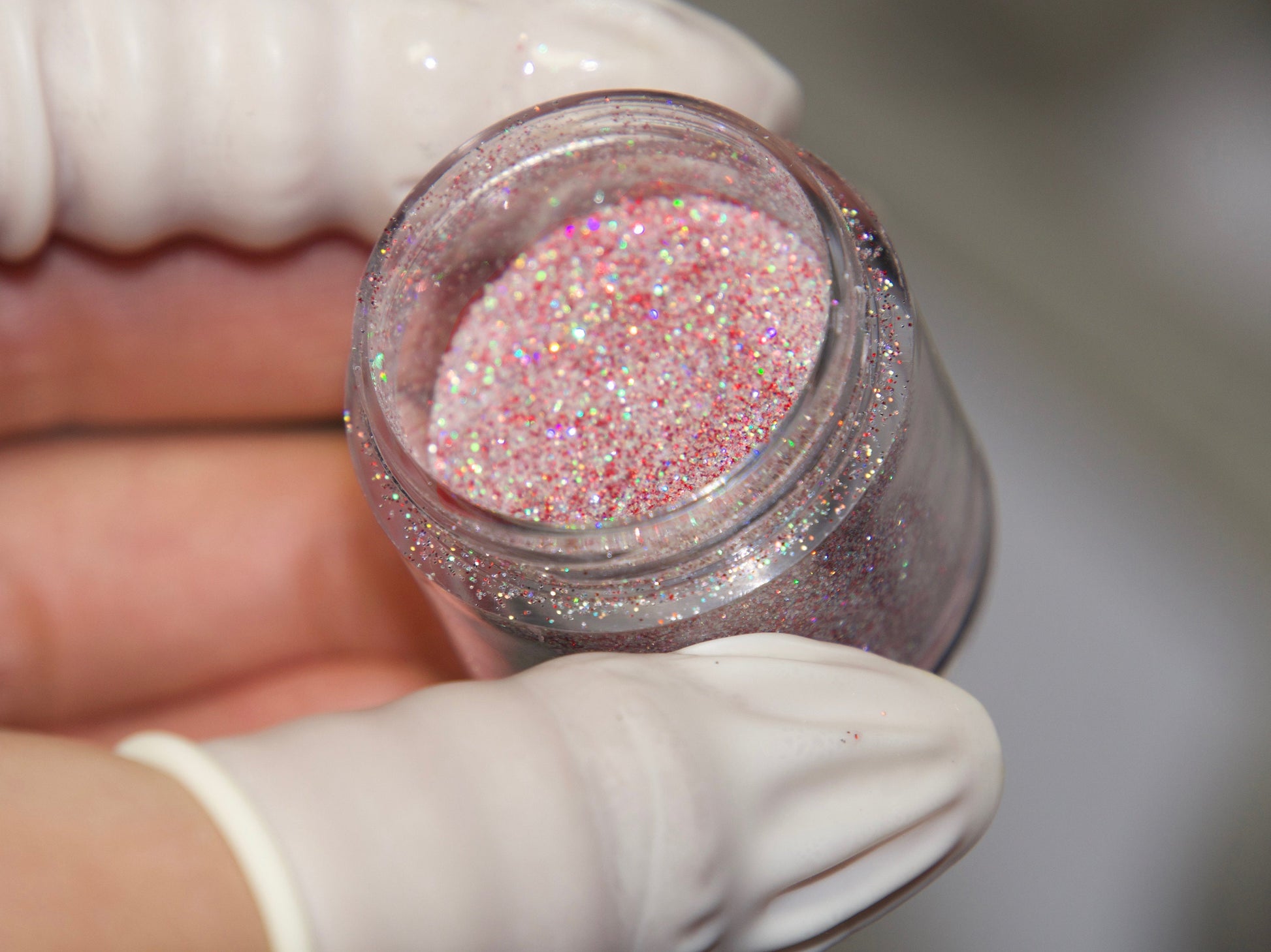 Christmas Silver Red Diamond Shimmer Sparkle Glitter Powder
