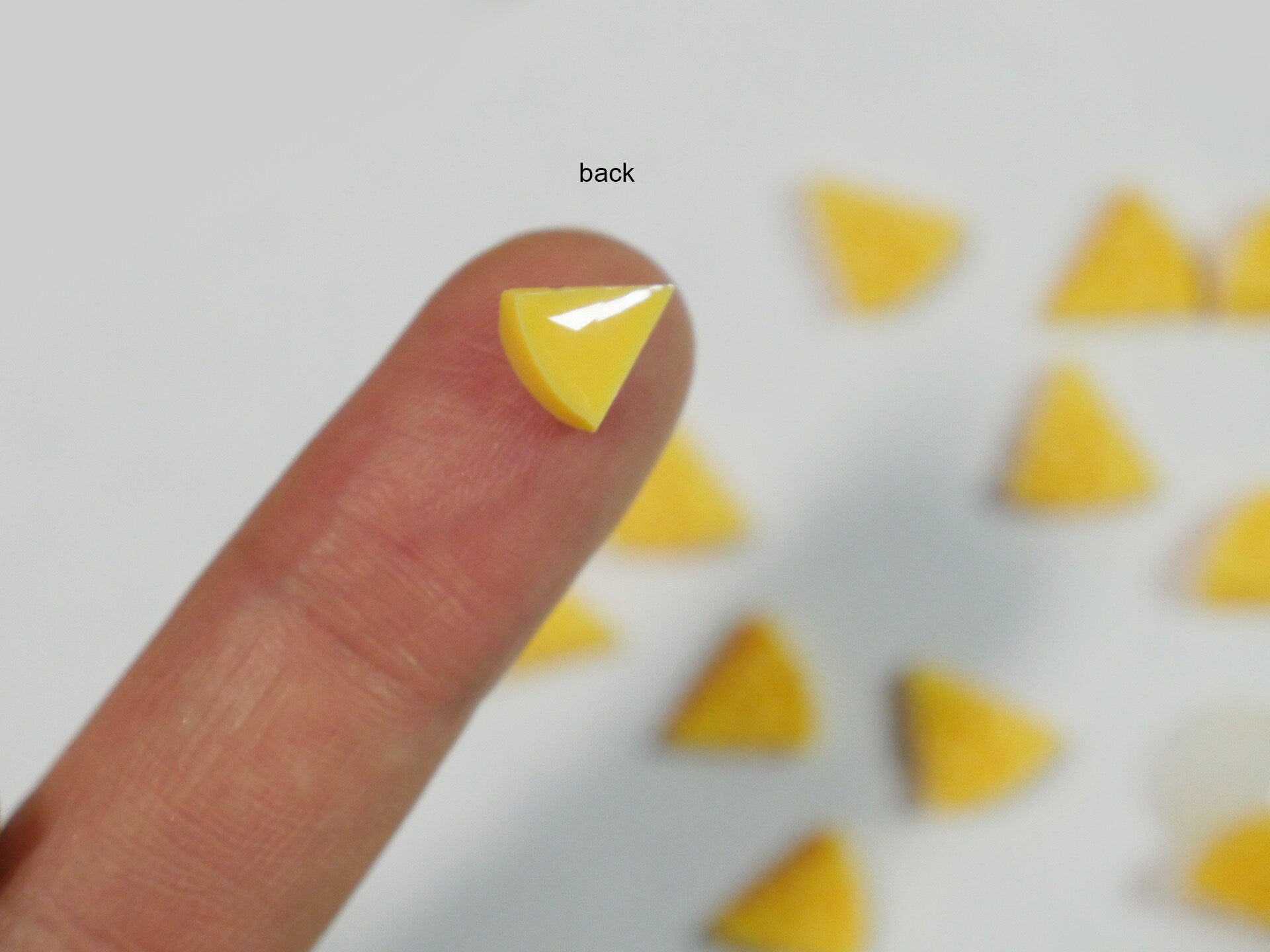 5pcs Miniature Yellow Cheese Nail Decal